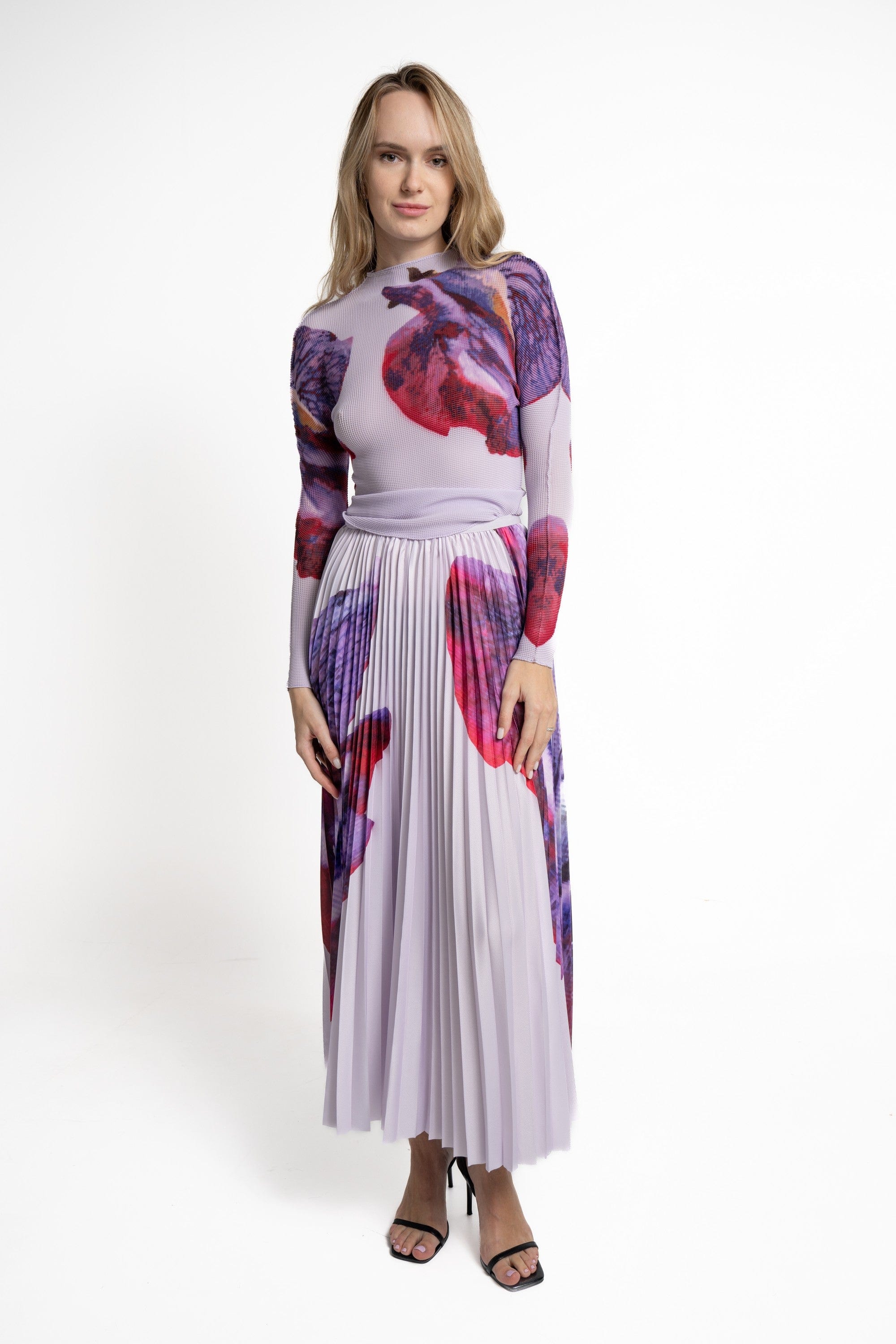 Yola Long Pleated Skirt
