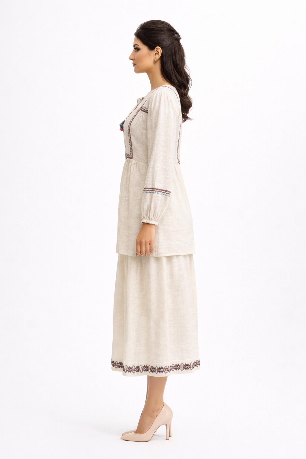 A-Line Midi Skirt