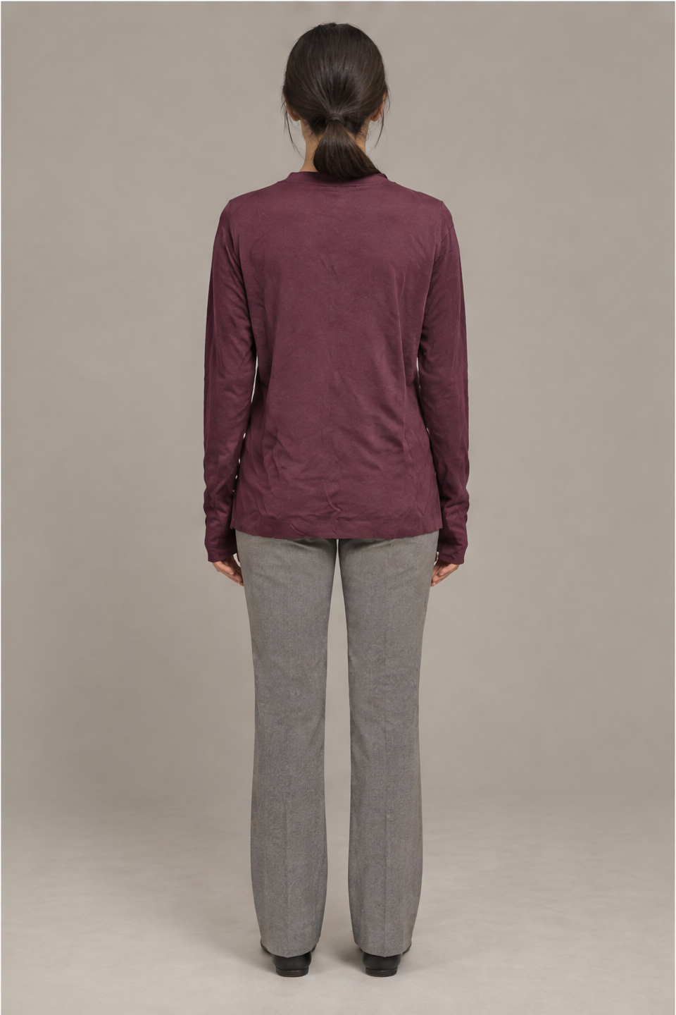 Long Sleeve Solid V-Neck Cardigan