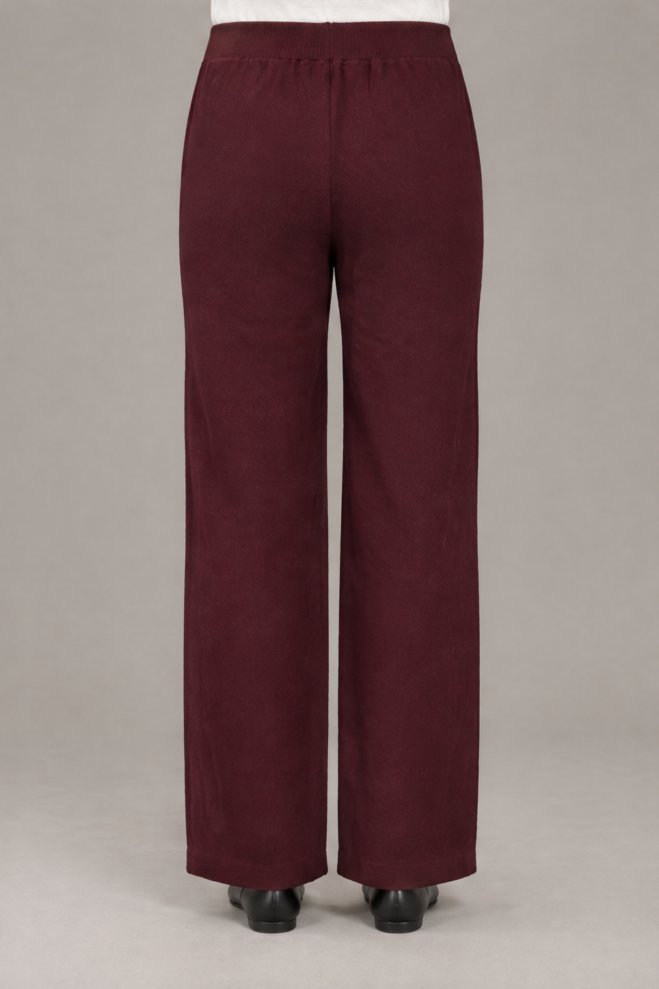 Long Solid Wide-Leg Pants