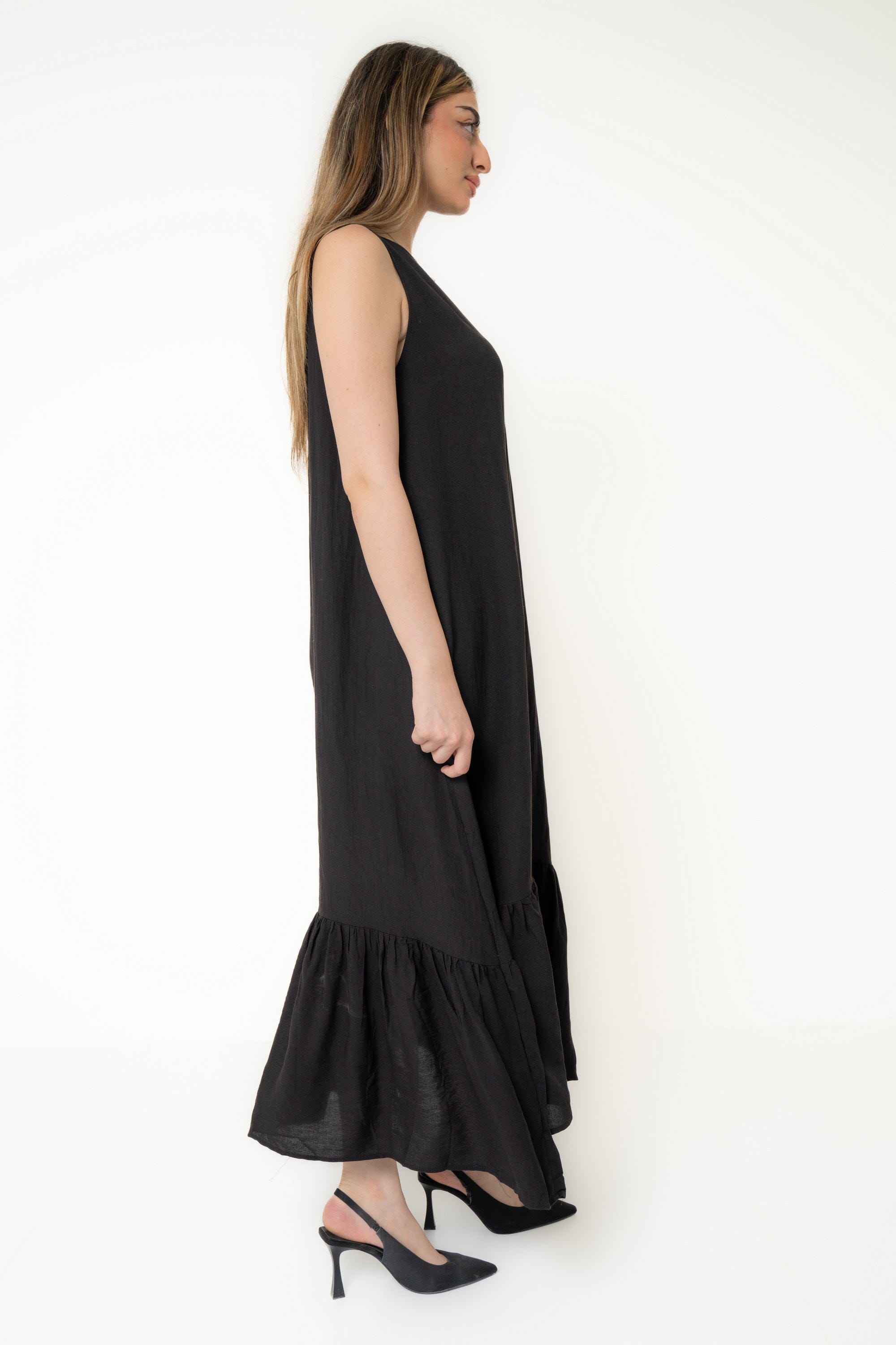 Yola Simple Plain Dress Alternative to Flare