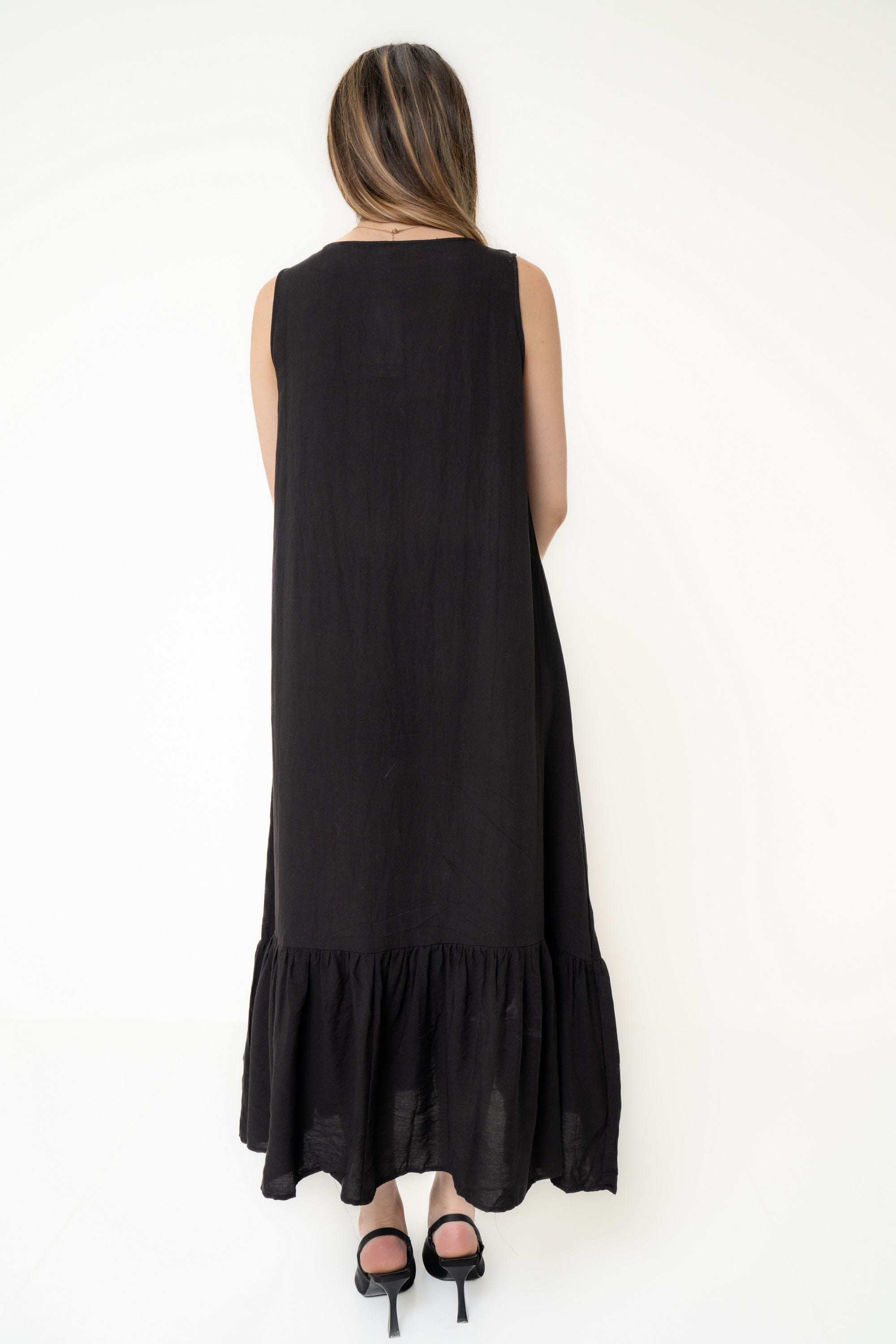 Yola Simple Plain Dress Alternative to Flare