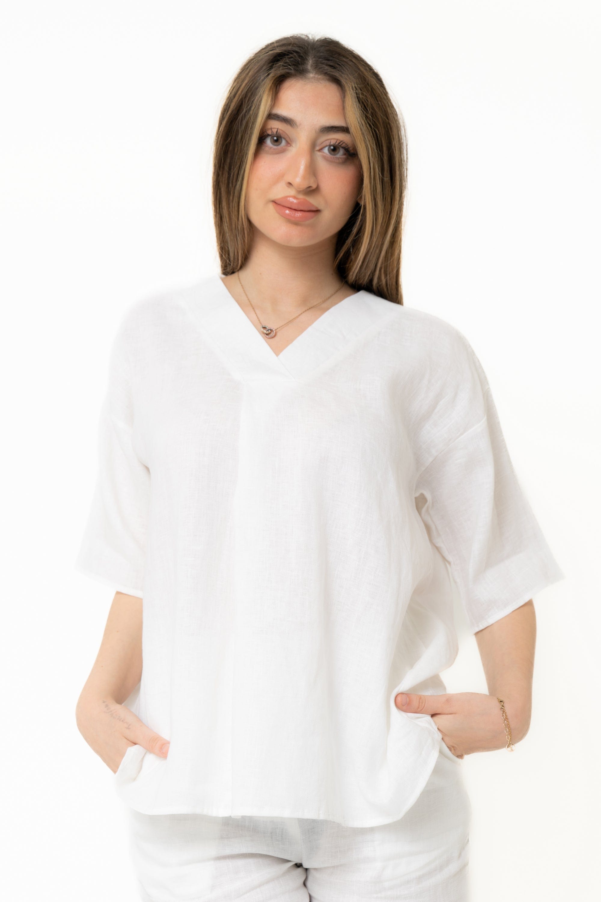 Simple Short Sleeve Blouse