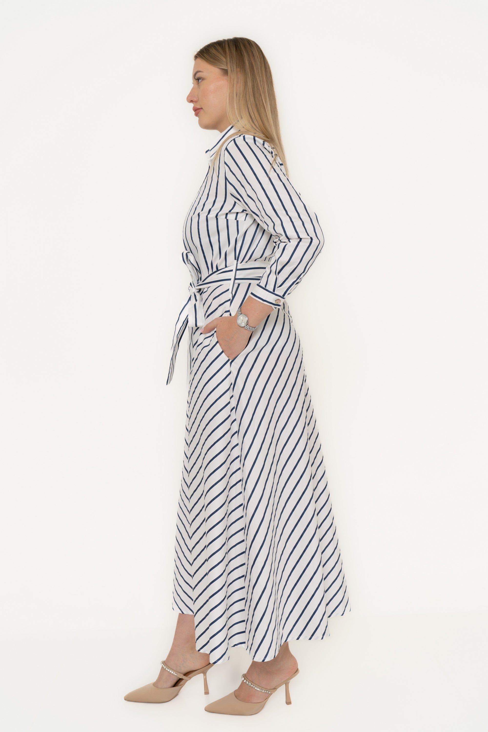 Yola Long Dress with Long Sleeves