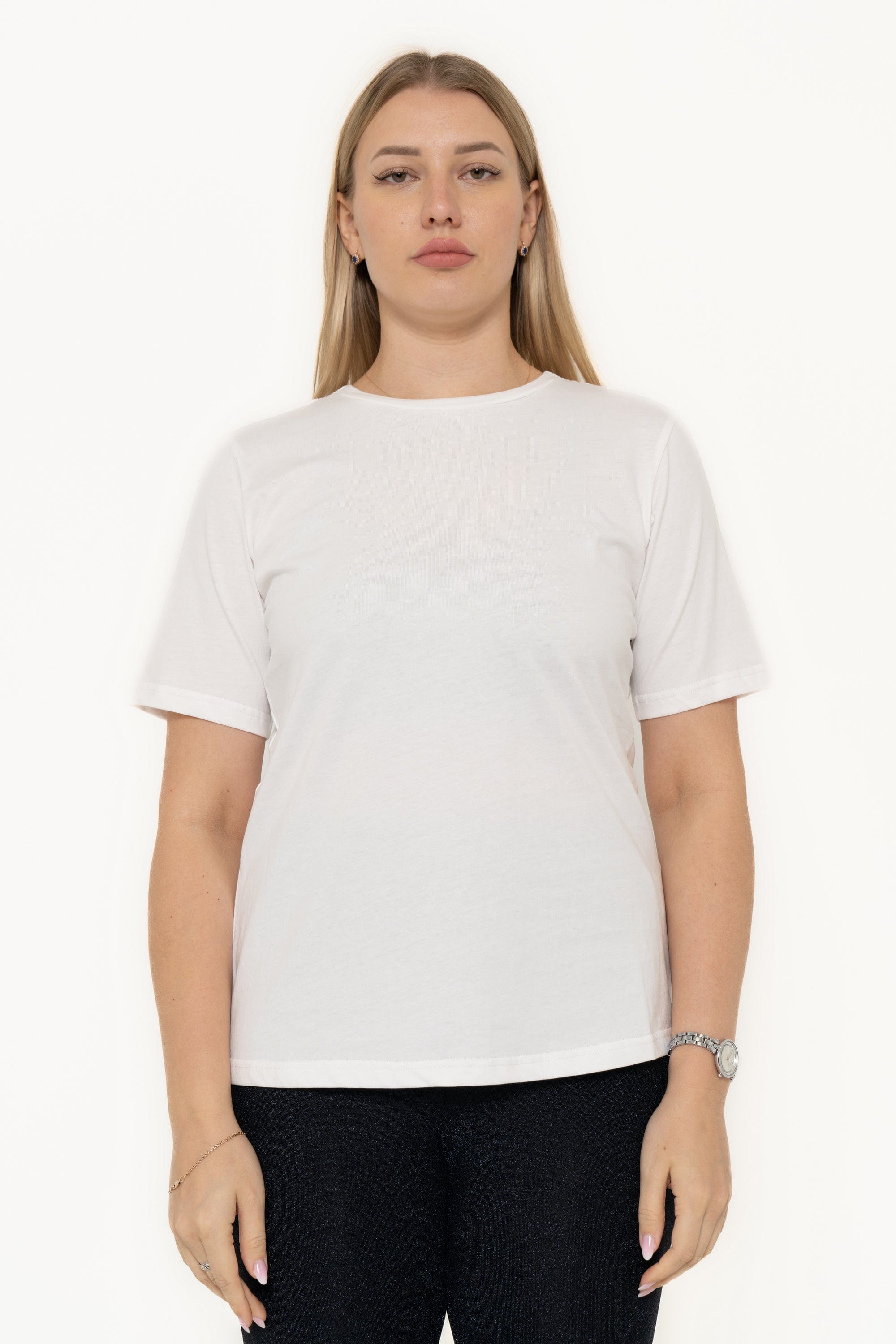 Cotton Plain Short Sleeve T-Shirt