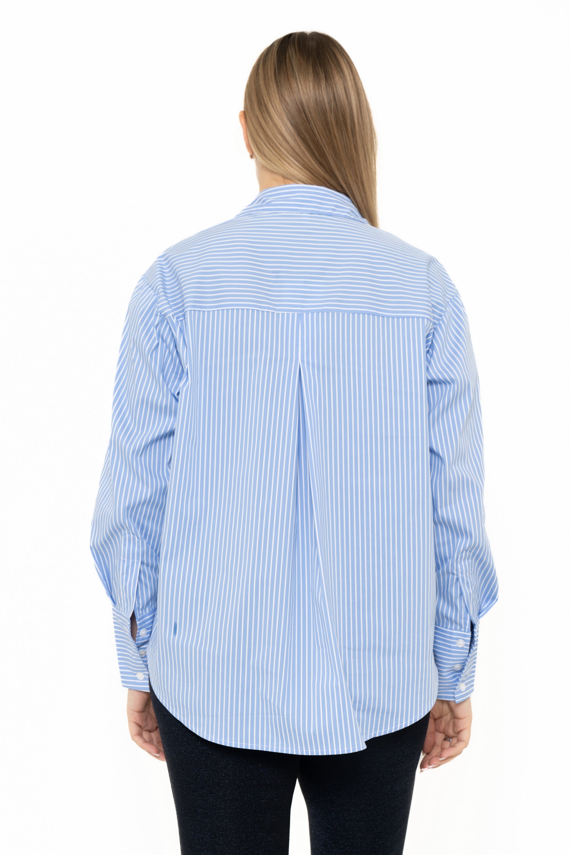 Yola Long Sleeve Blouse with Front Buttons in Shirt Style