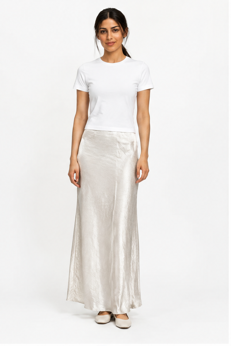 Plain Soft-Texture Skirt