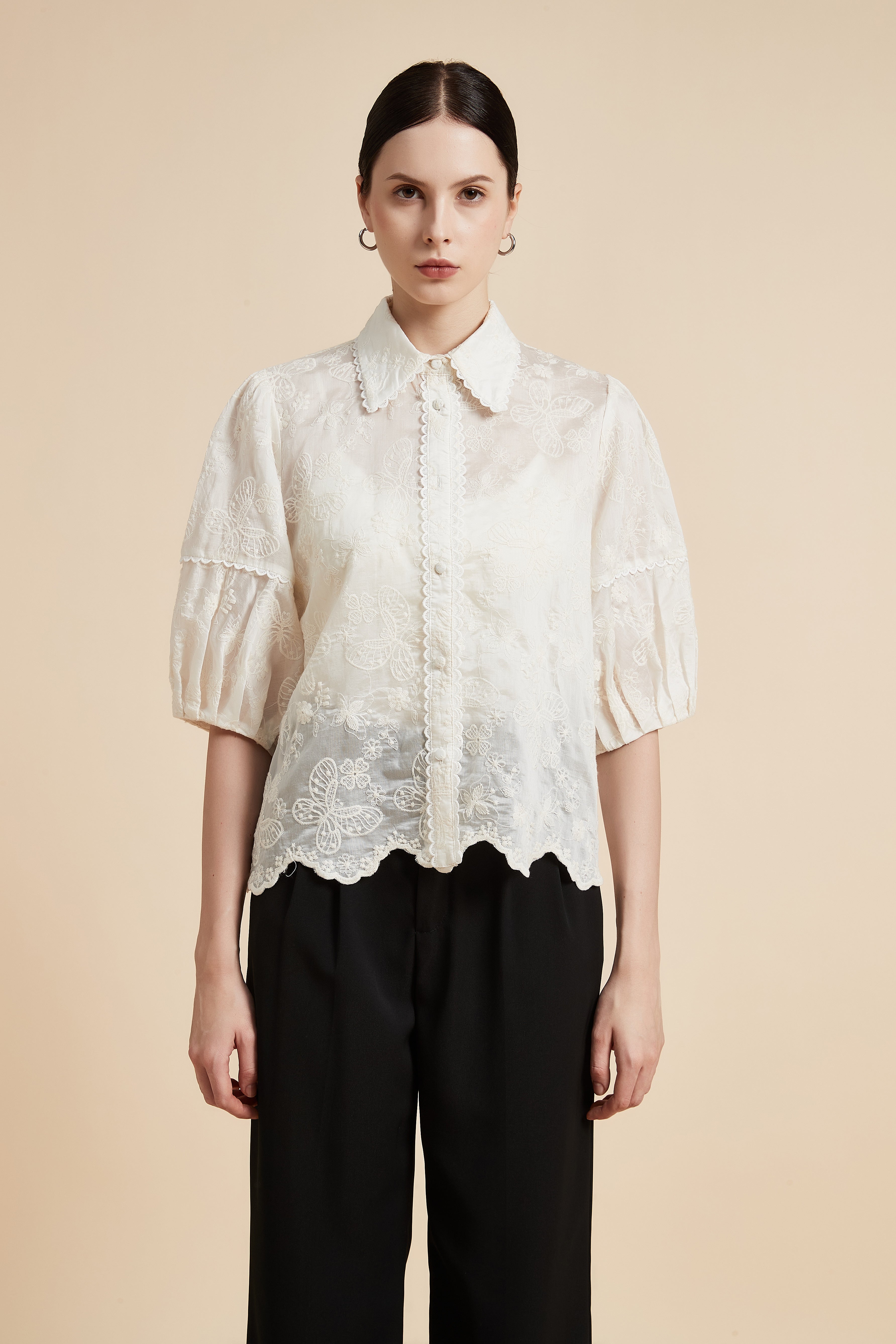 Short Sleeve Shirt Blouse