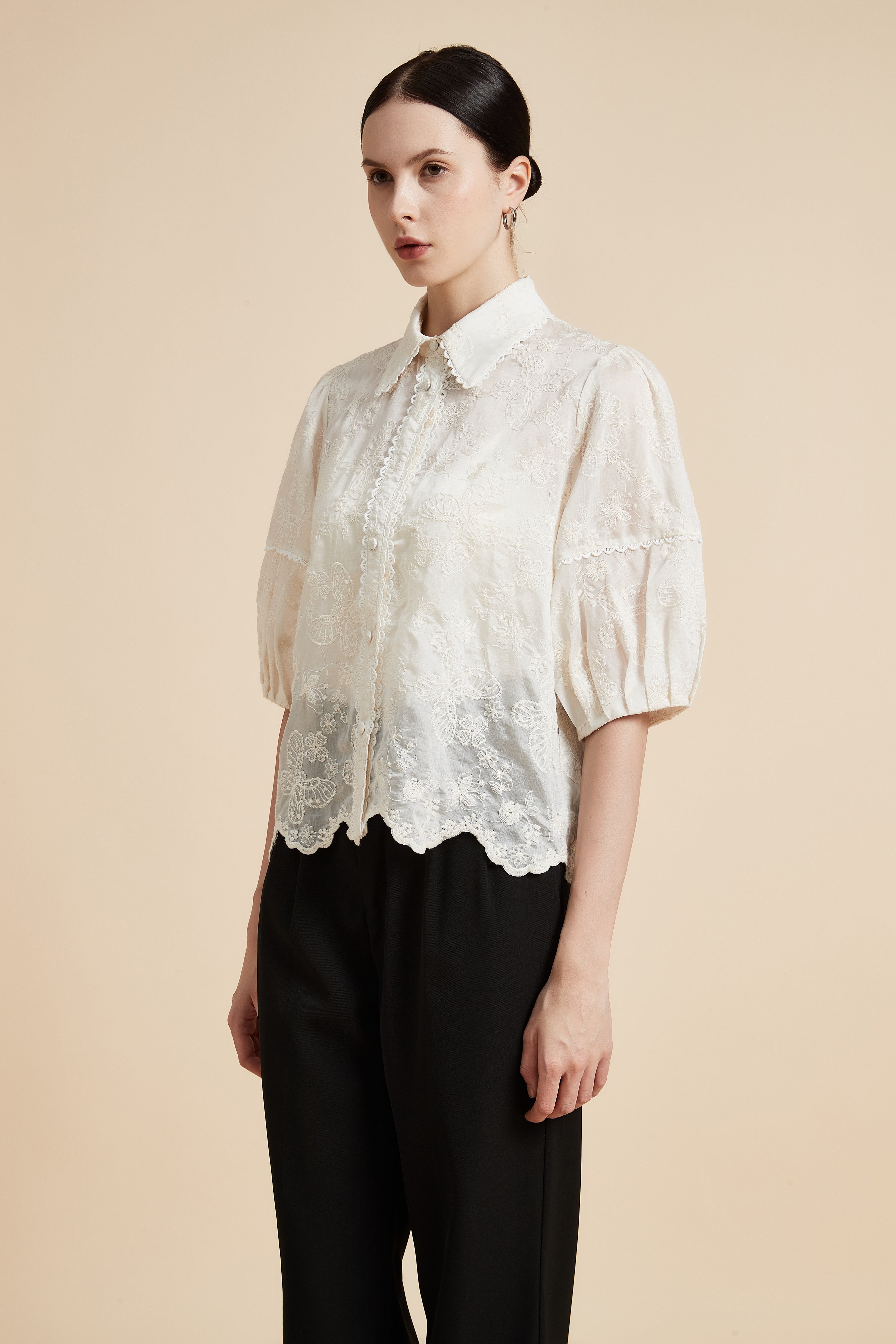 Short Sleeve Shirt Blouse