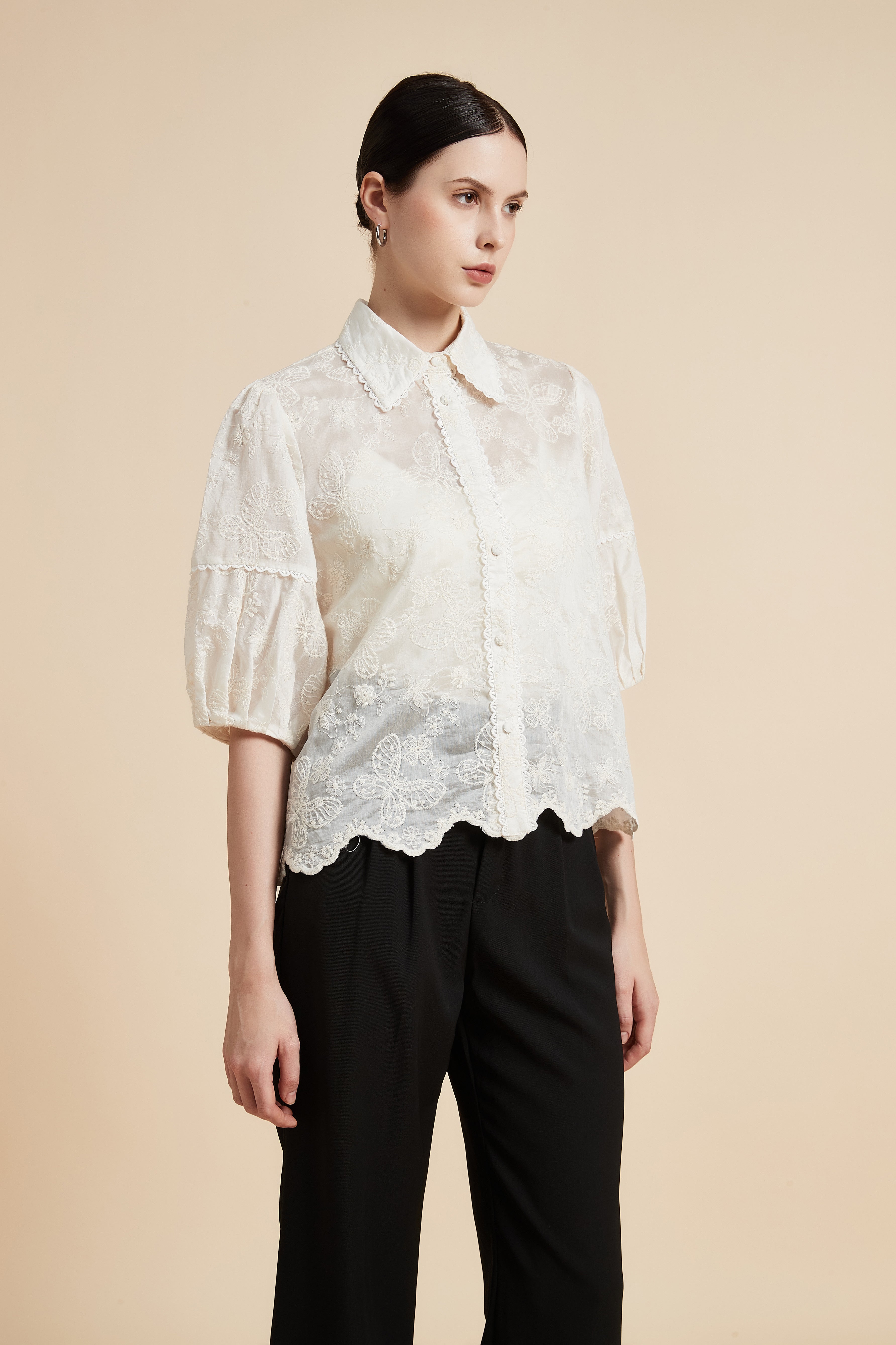 Short Sleeve Shirt Blouse