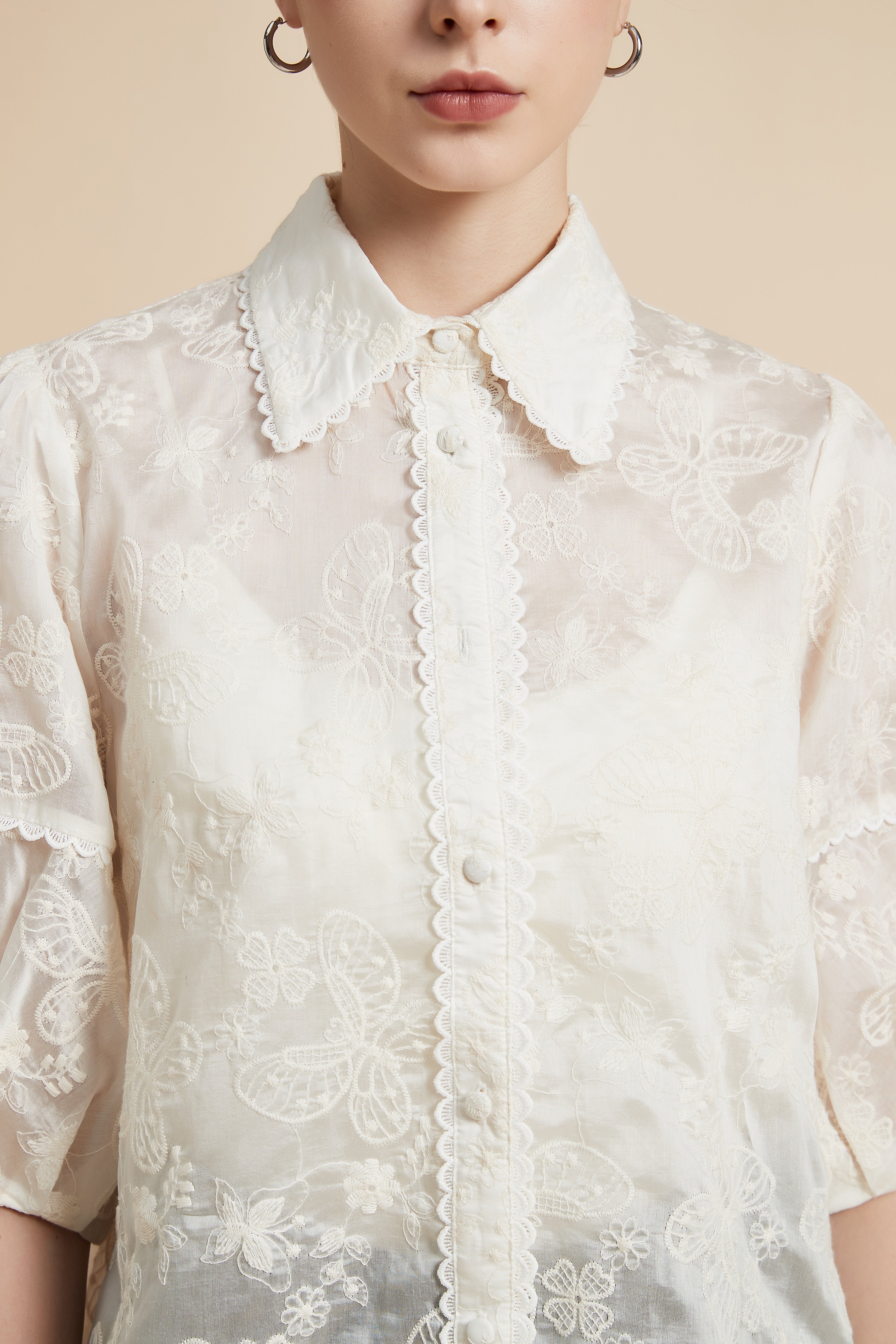 Short Sleeve Shirt Blouse