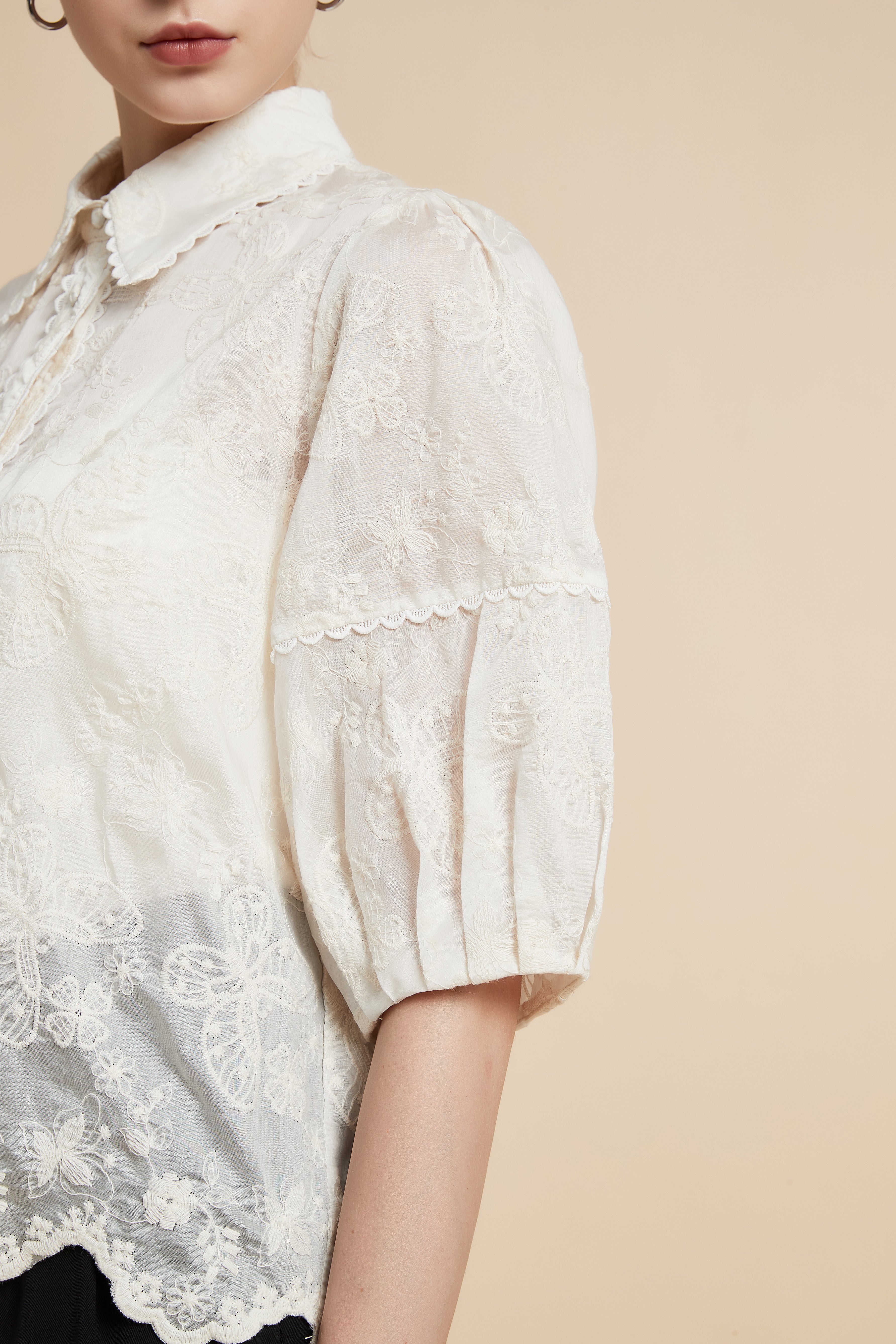 Short Sleeve Shirt Blouse