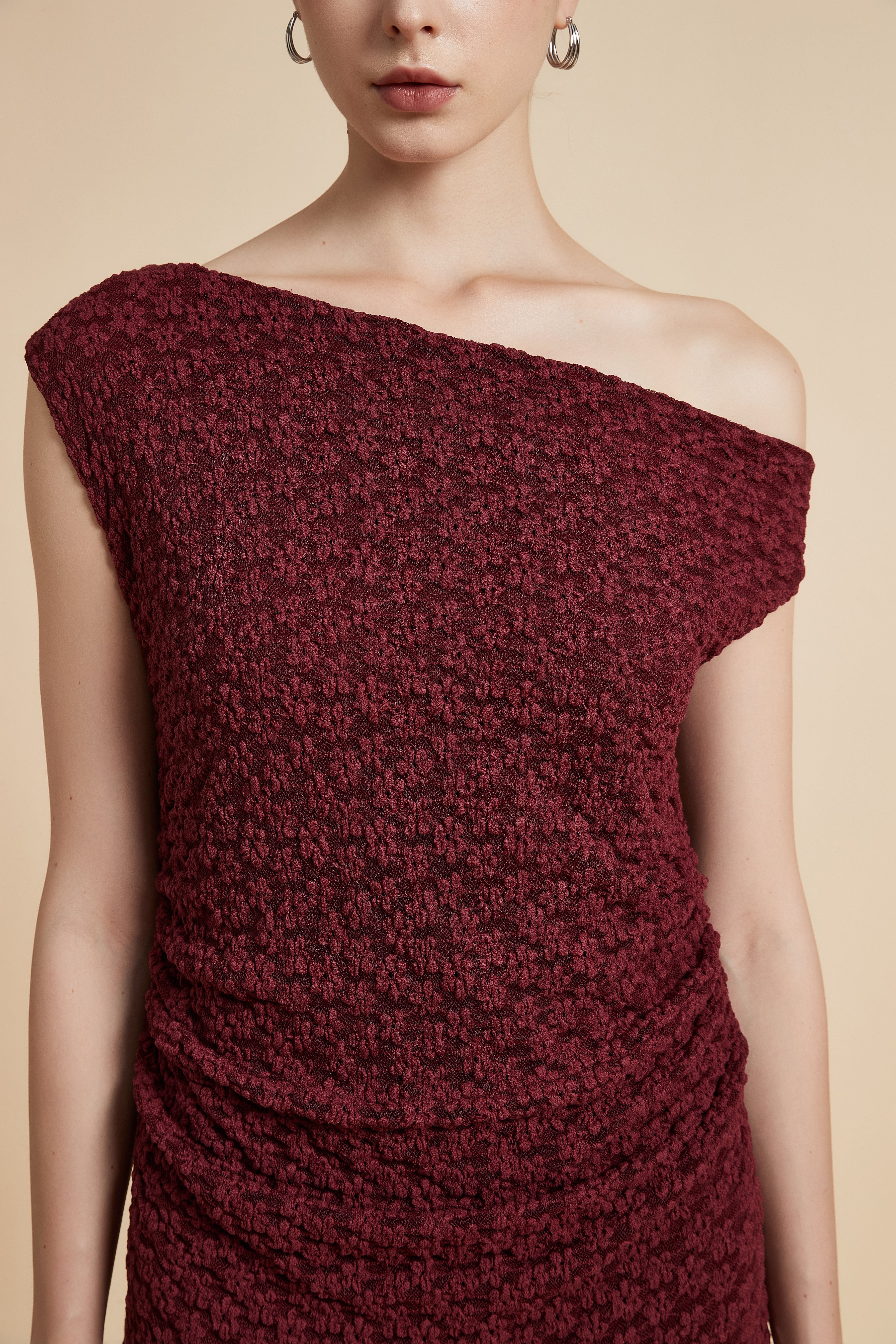 Sleeveless Midi Dress with Bold Flowers