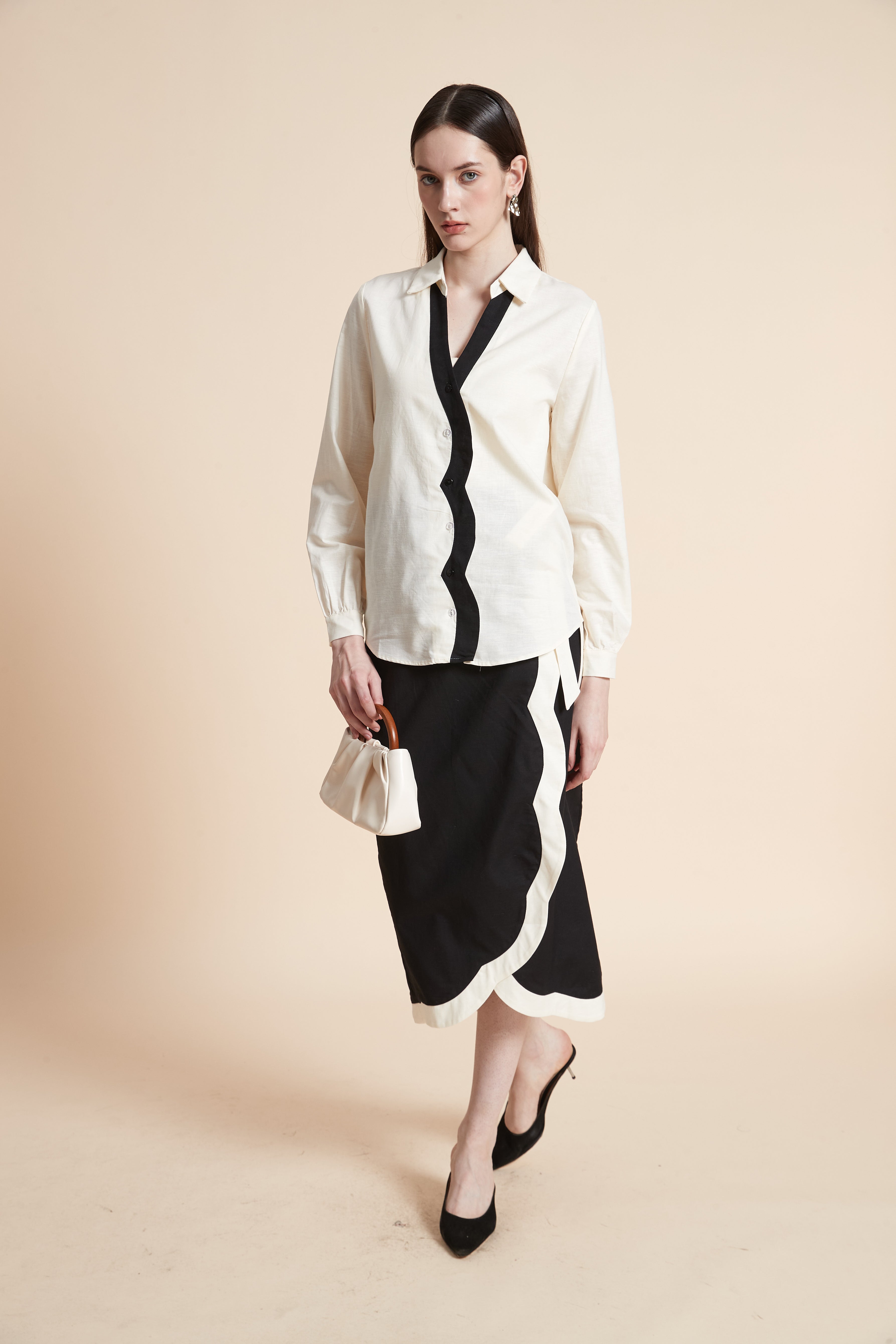 Two-Tone Long Sleeve Shirt