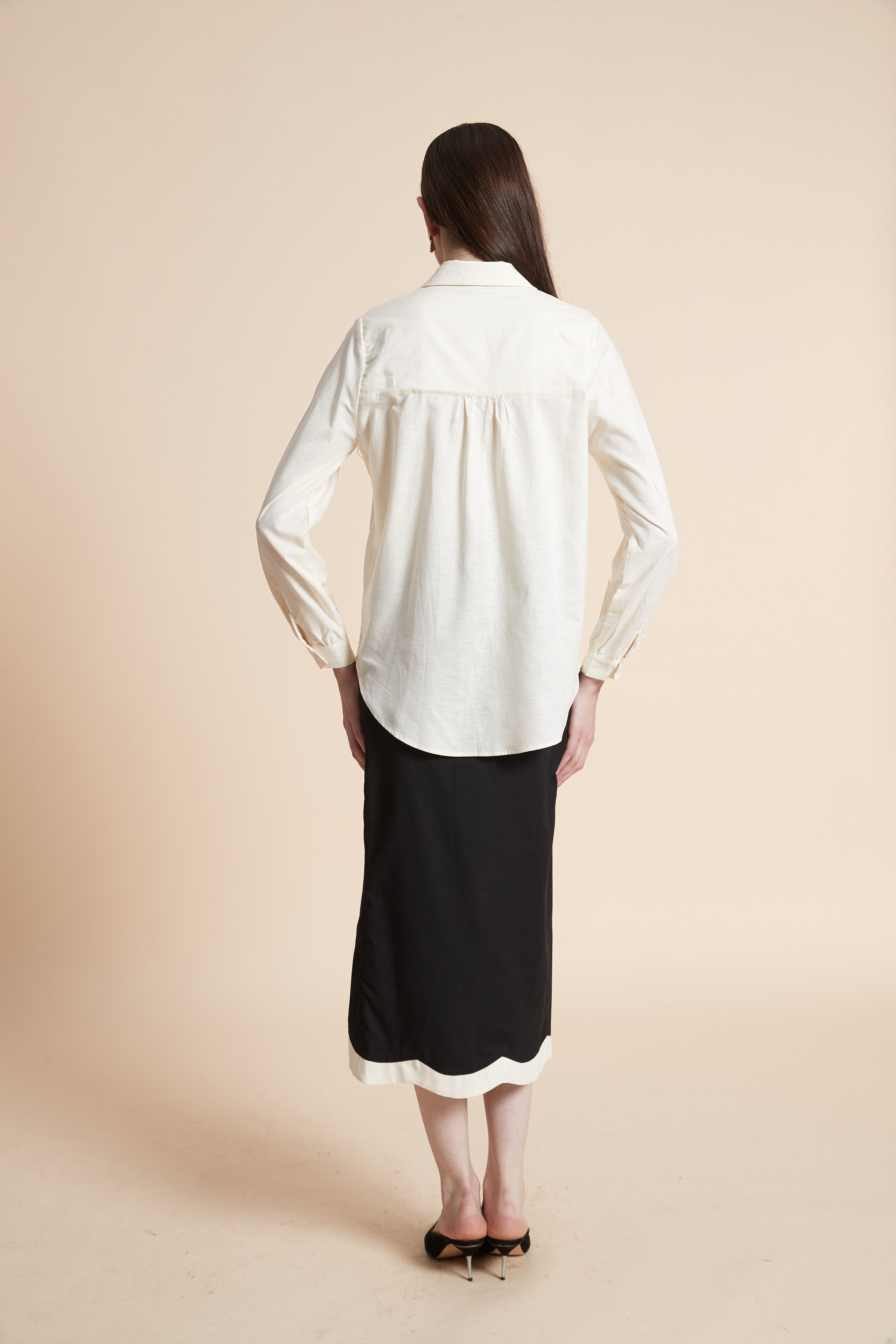 Two-Tone Long Sleeve Shirt