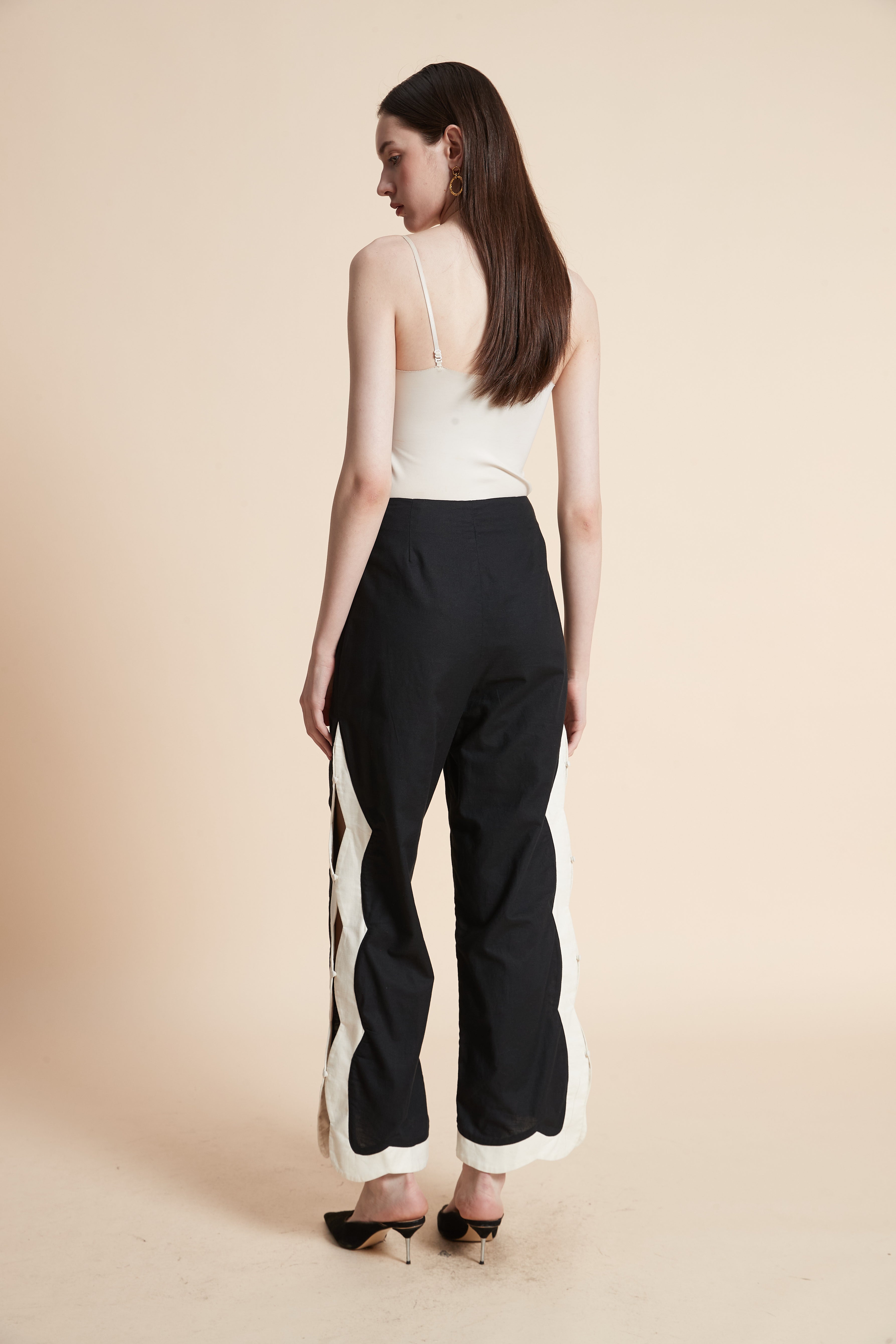 Side-Slit Long Pants