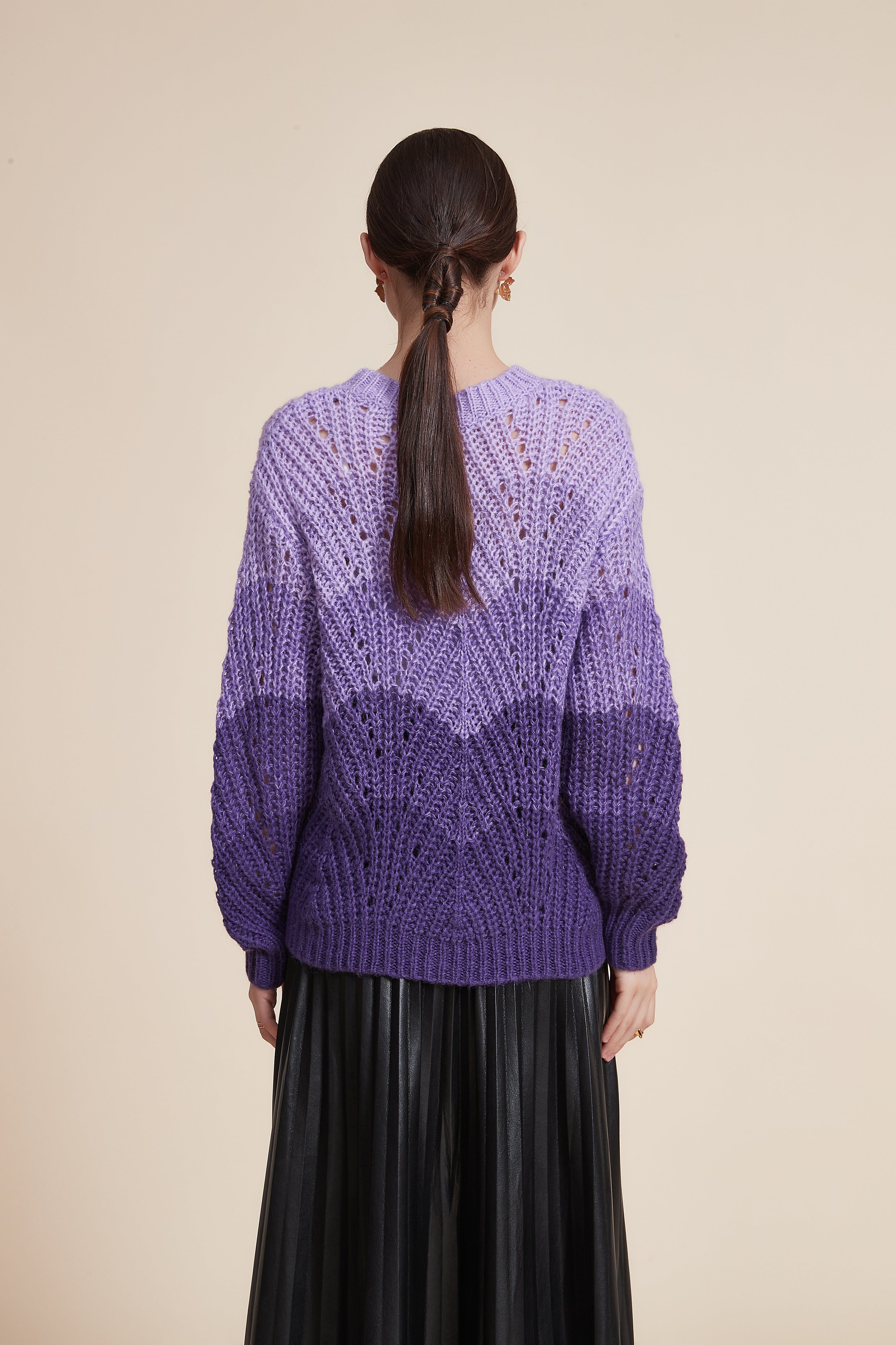 Cozy Ribbed Long Sleeve Top with Round Neck