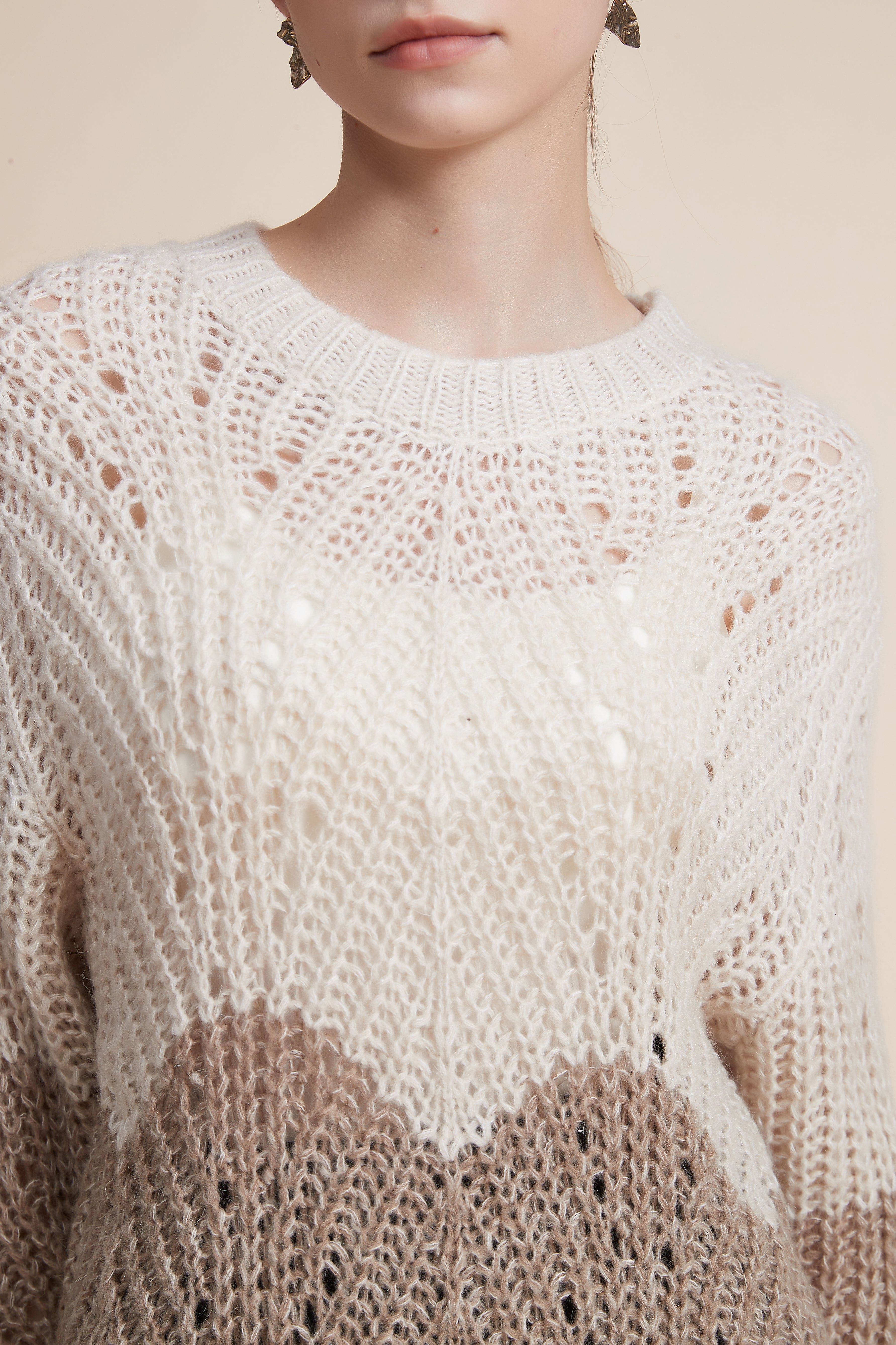 Cozy Ribbed Long Sleeve Top with Round Neck
