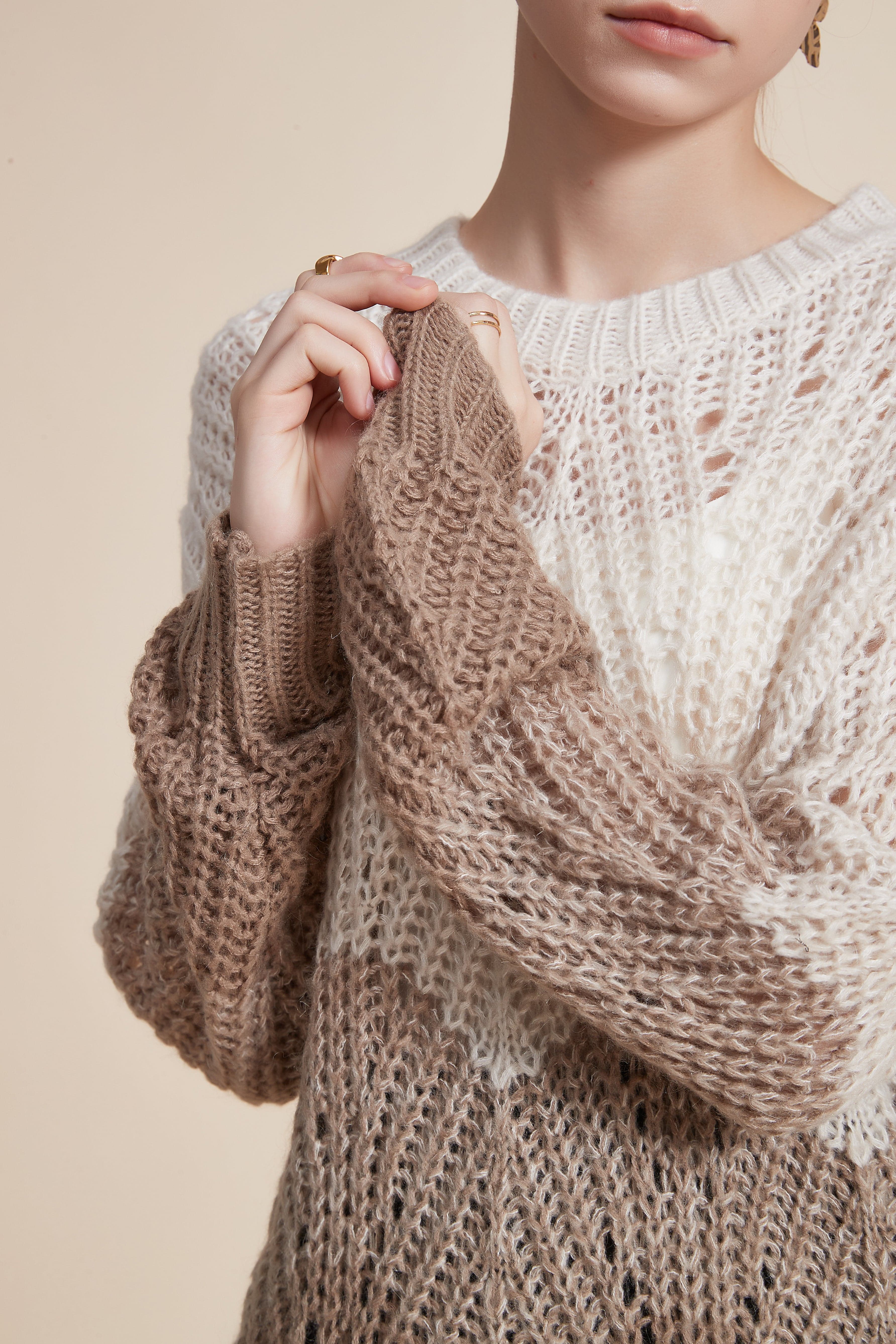 Cozy Ribbed Long Sleeve Top with Round Neck
