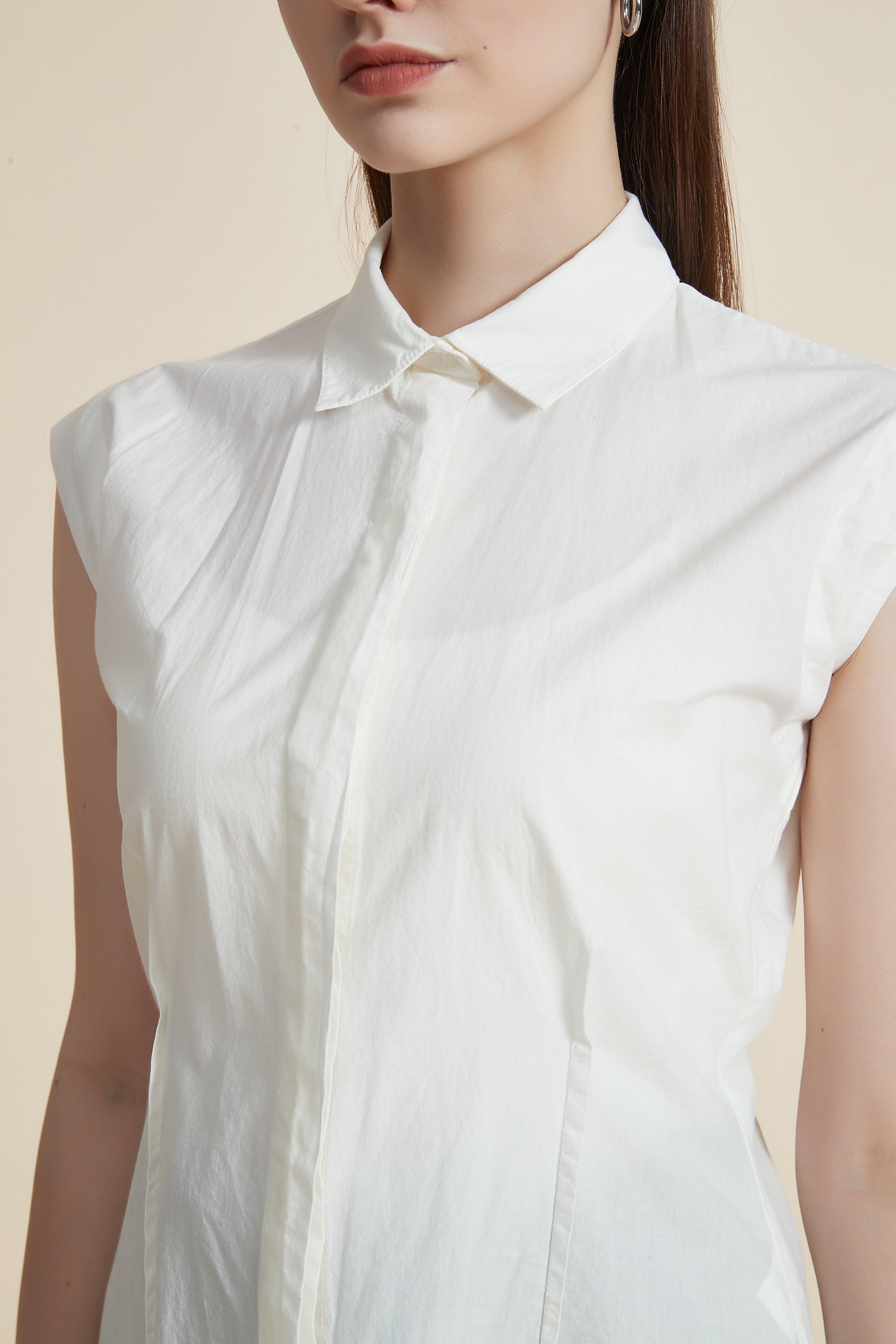 Cut Collar Blouse