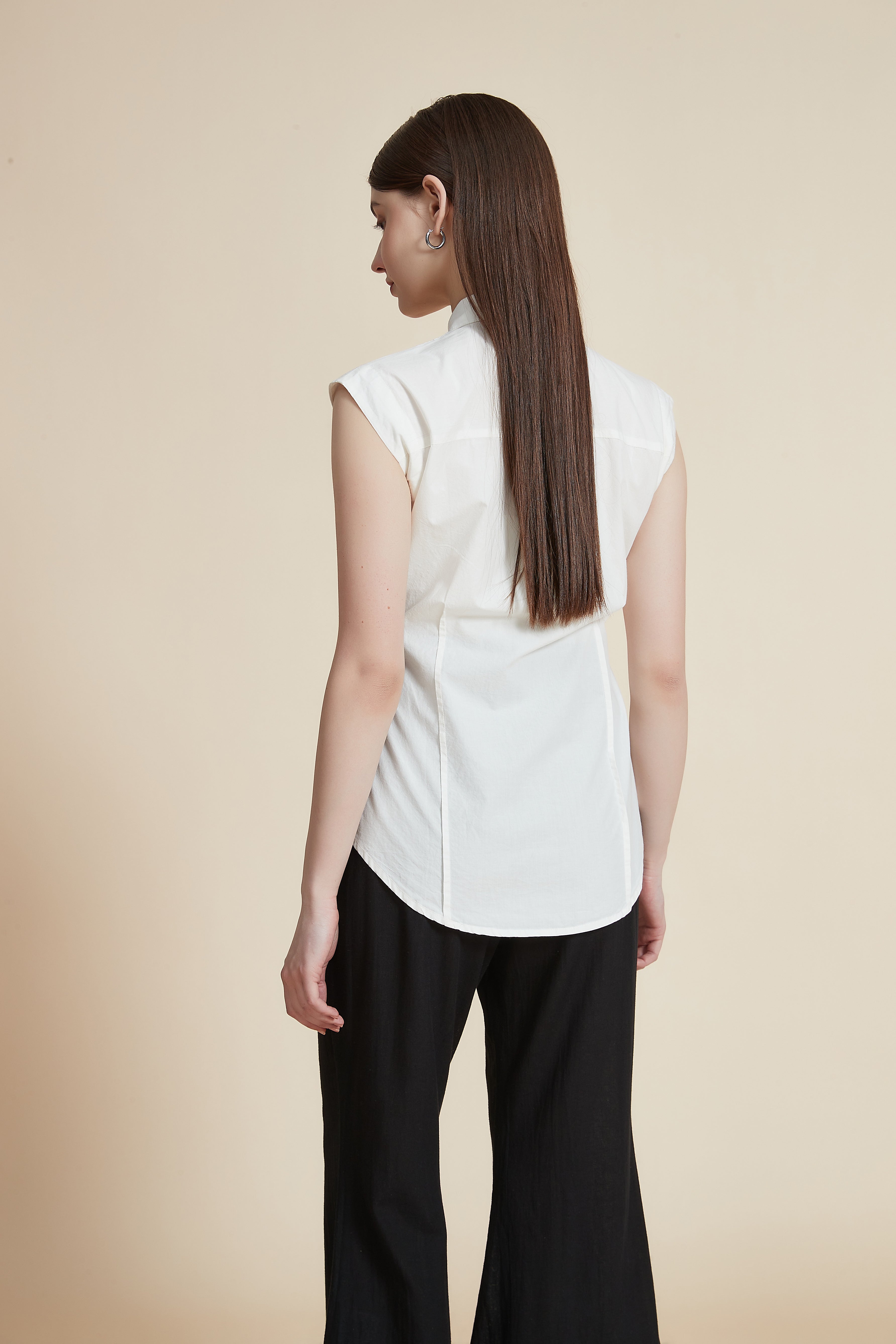 Cut Collar Blouse