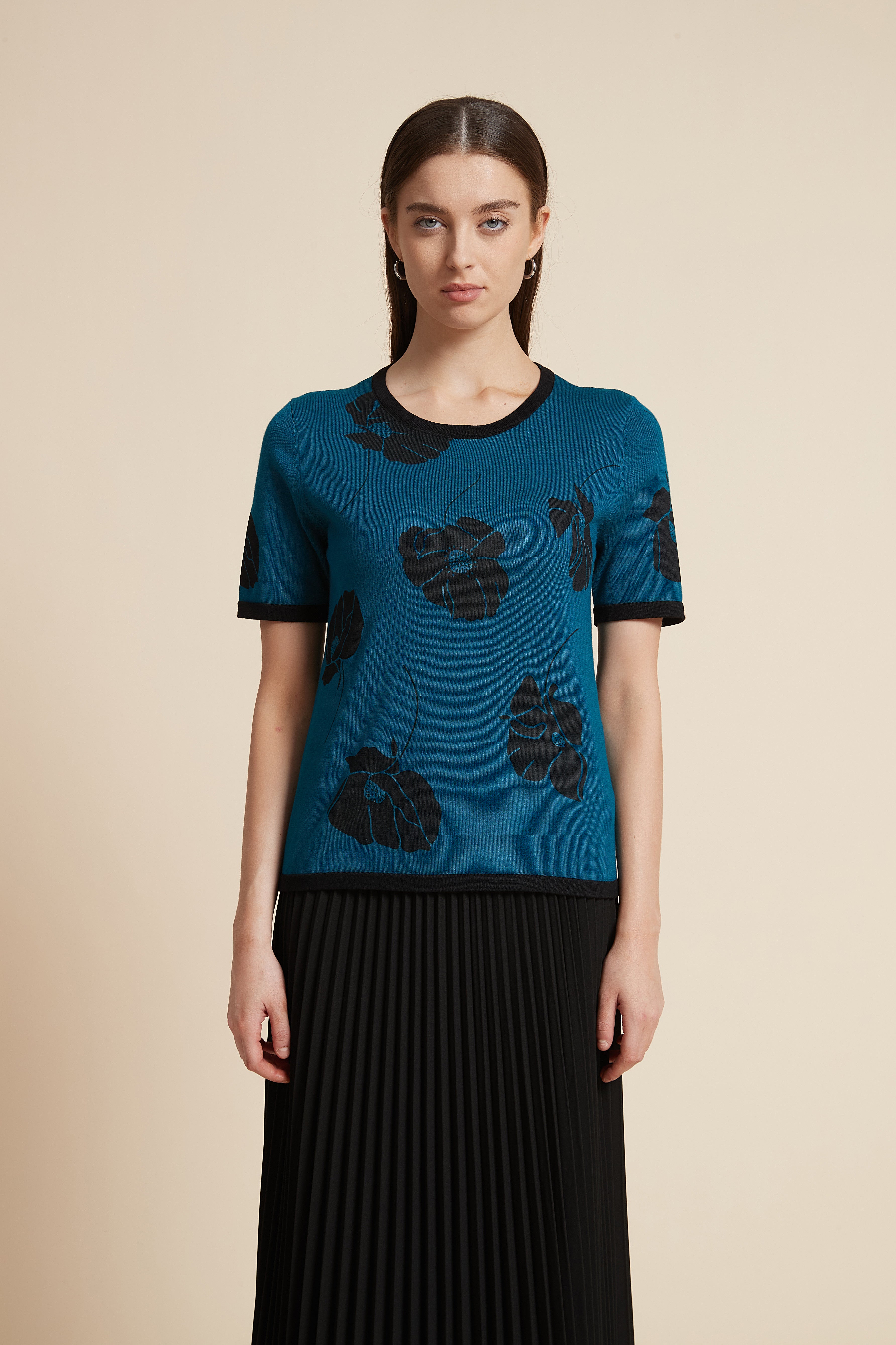 Floral Half Sleeve Blouse