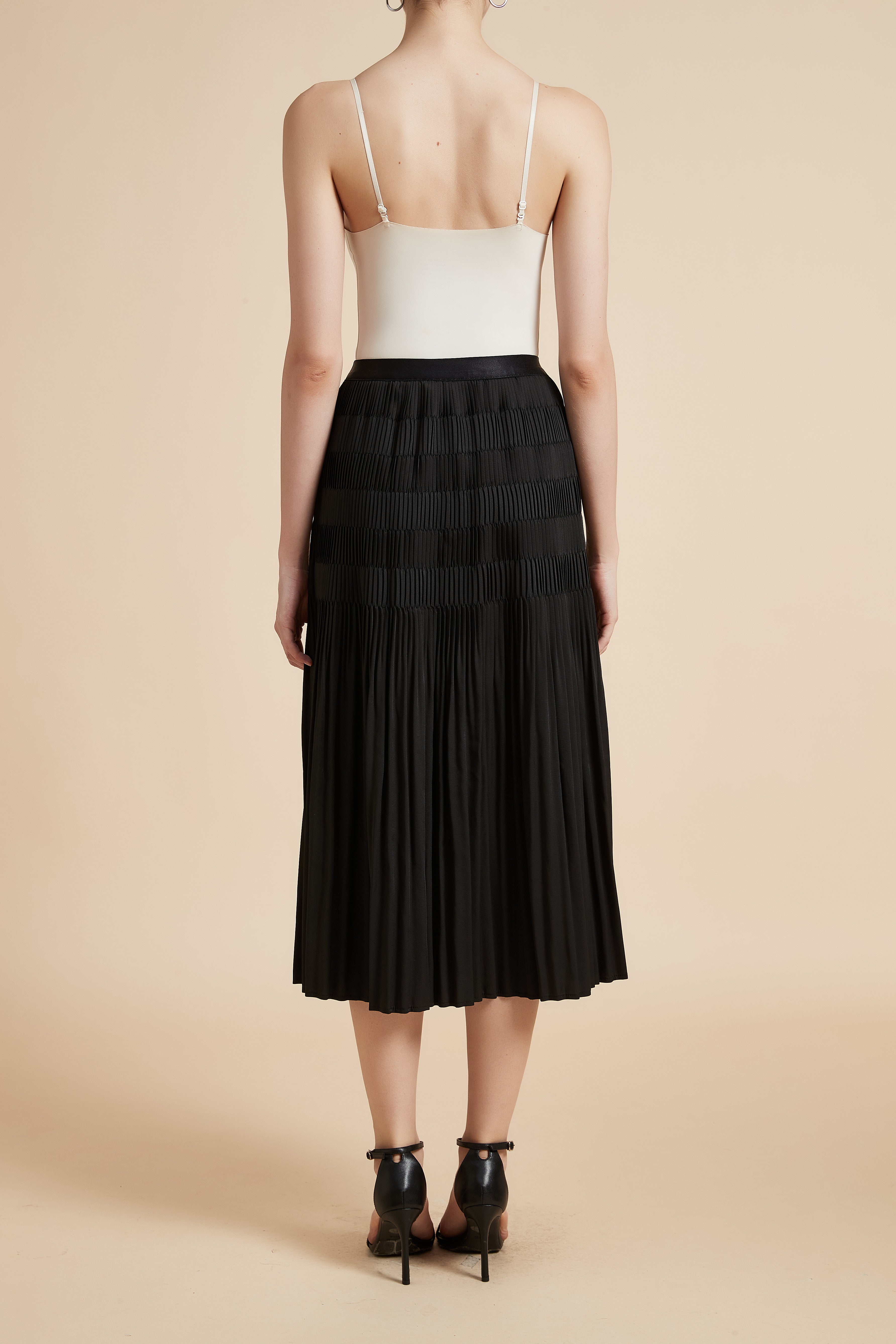 Pleated Midi Skirt