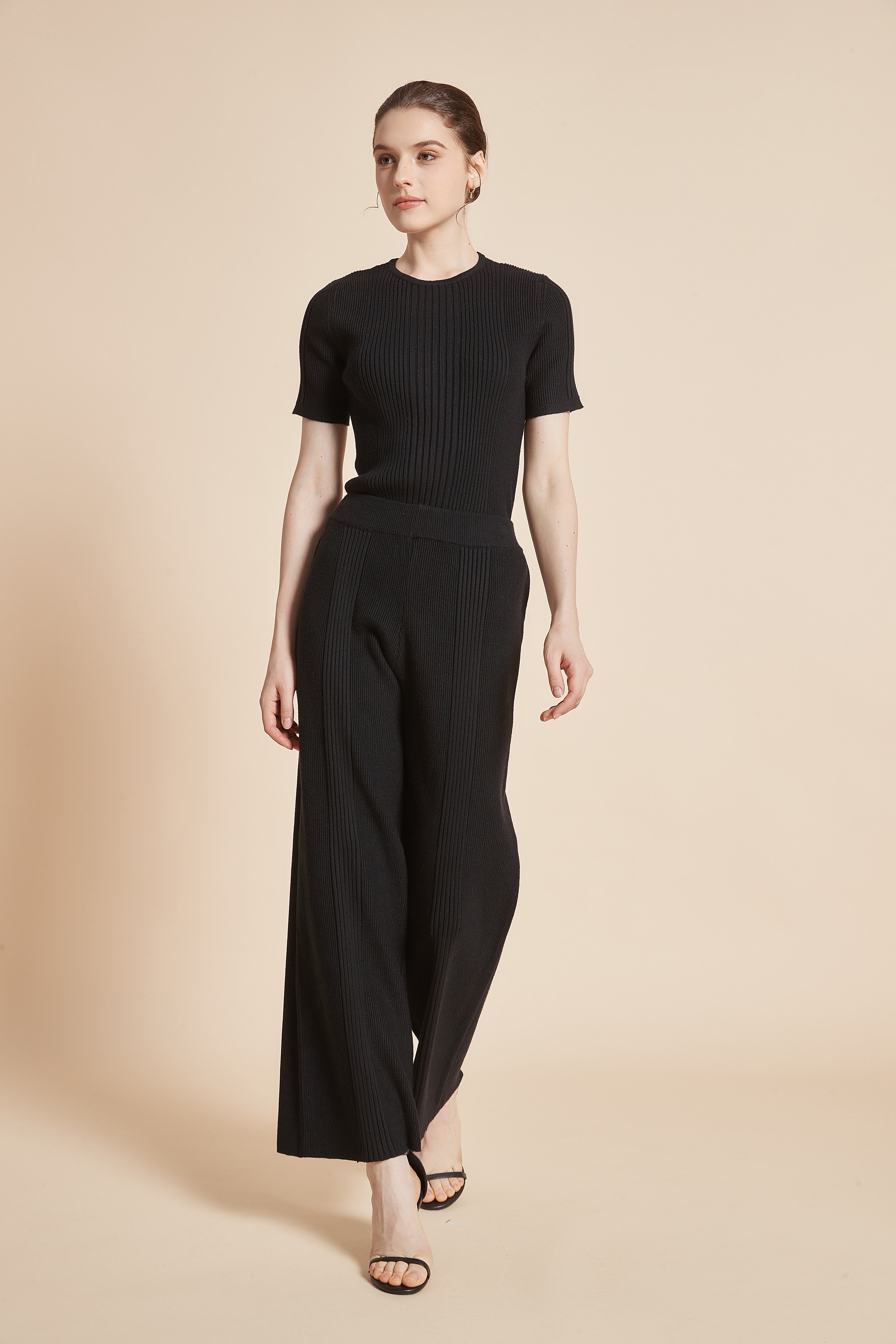 Yola wide-leg long pants