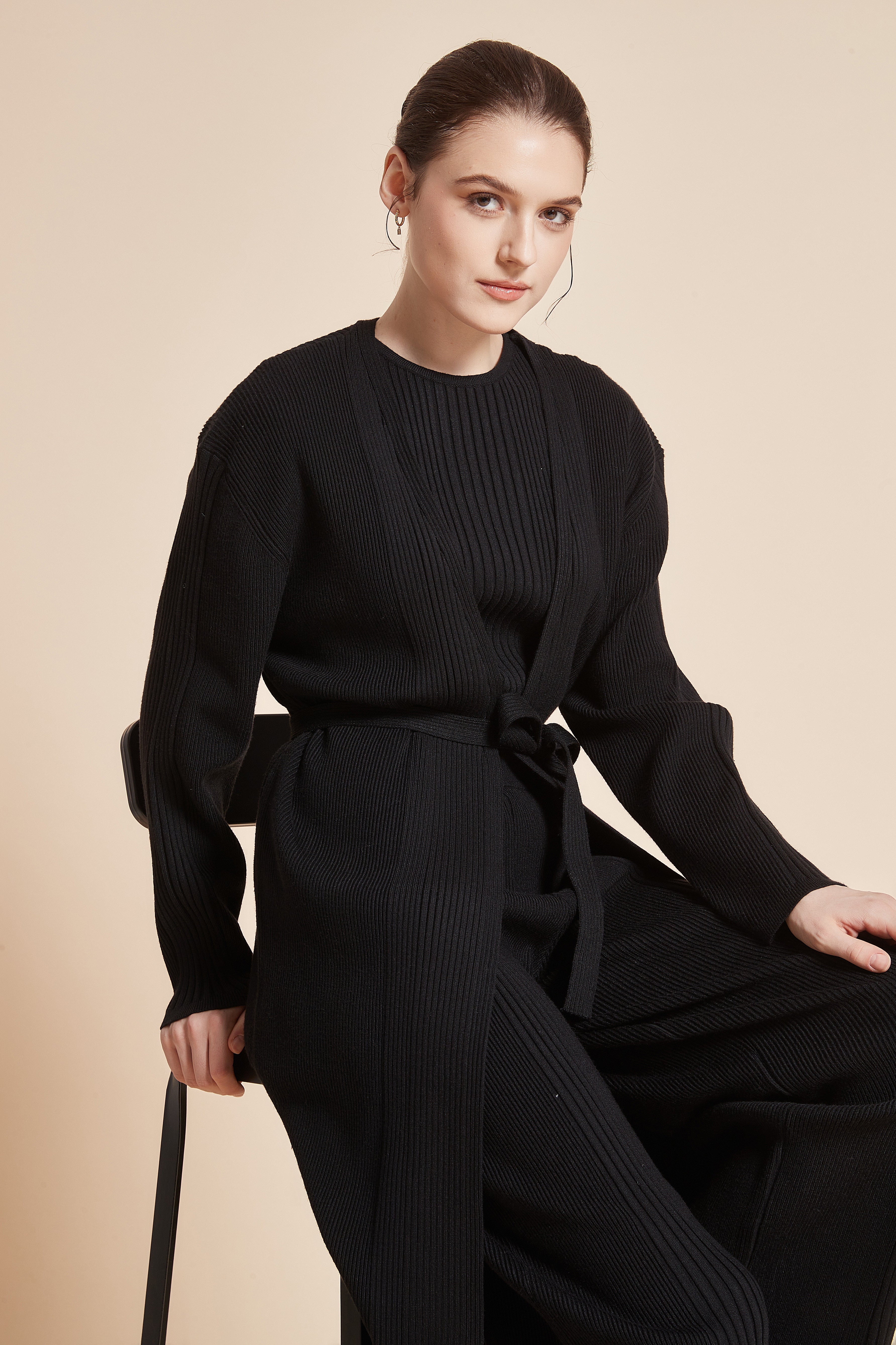 Solid Blouse With Half Sleeves And A Round Neckline