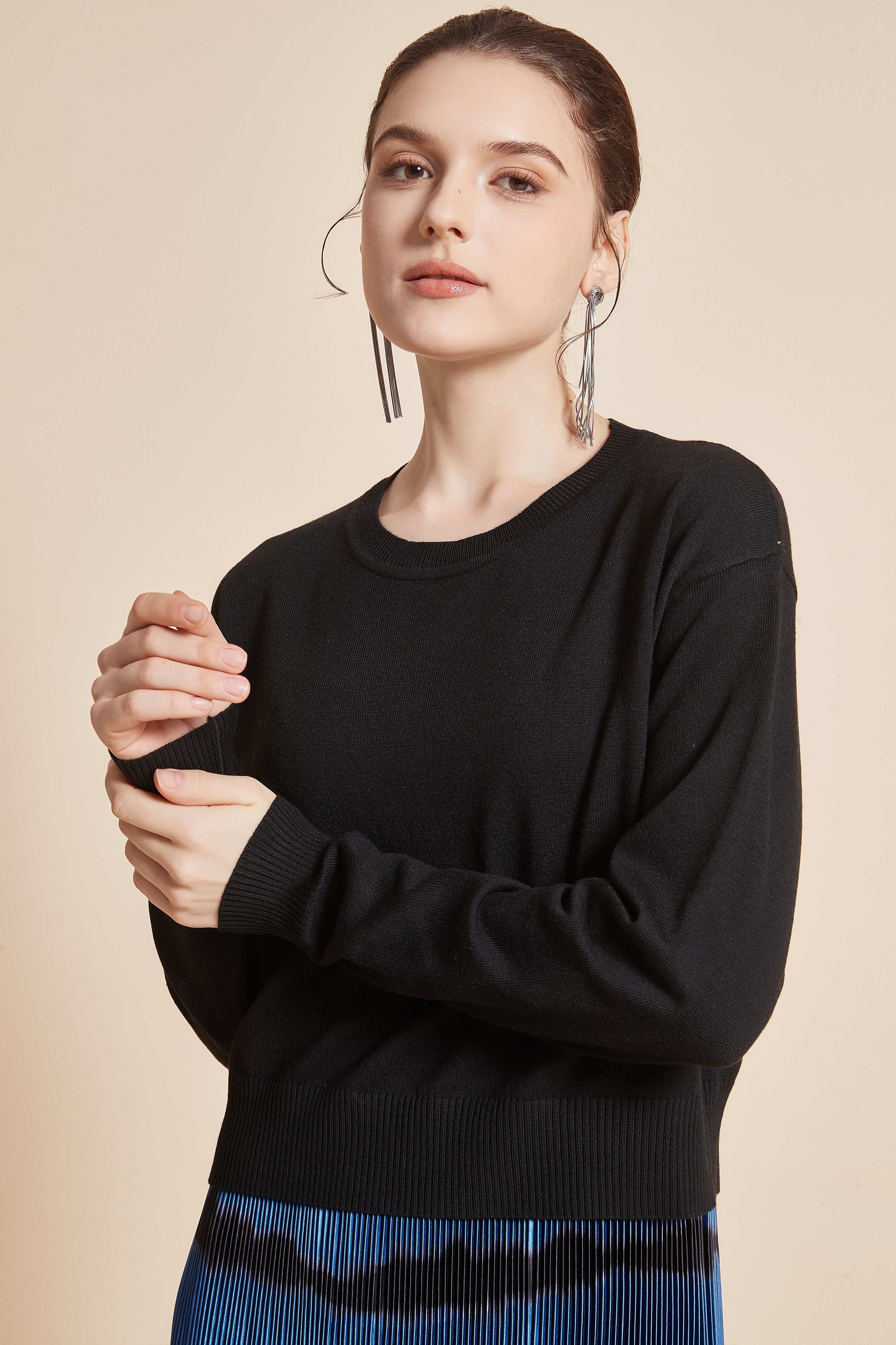 Yola Long Sleeve Solid Blouse