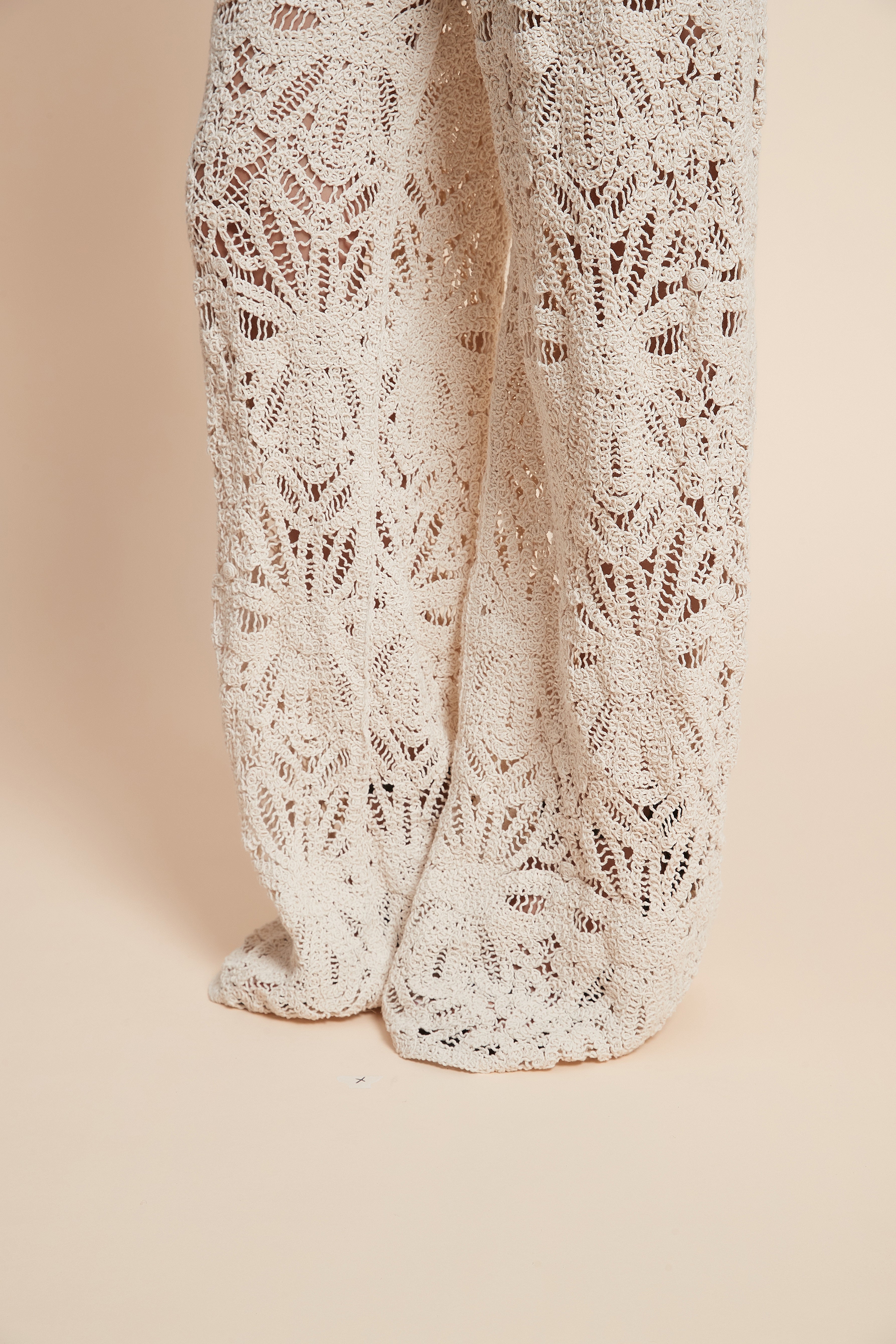 Wide-Leg Patterned Maxi Pants