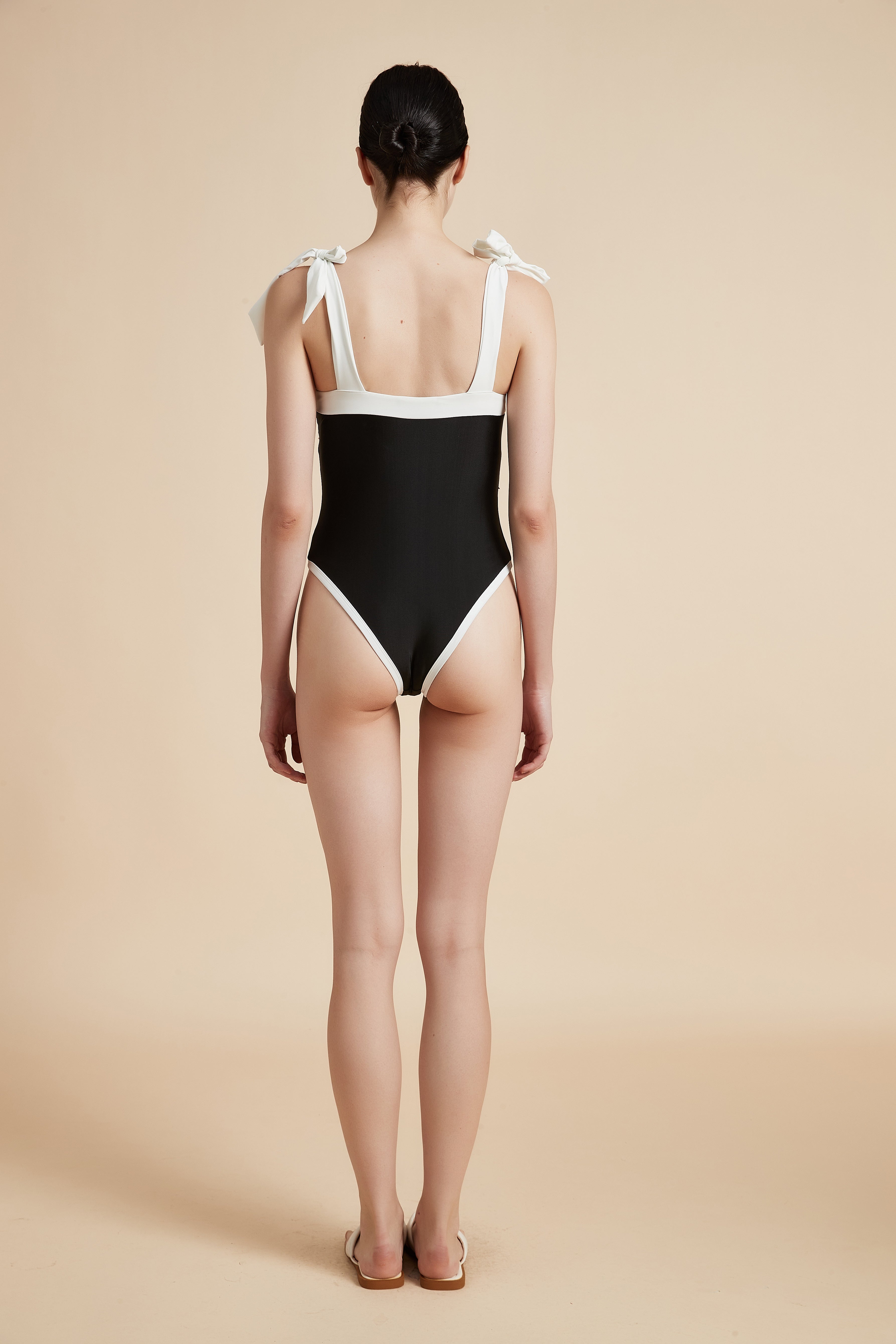Solid One-Piece Swimsuit