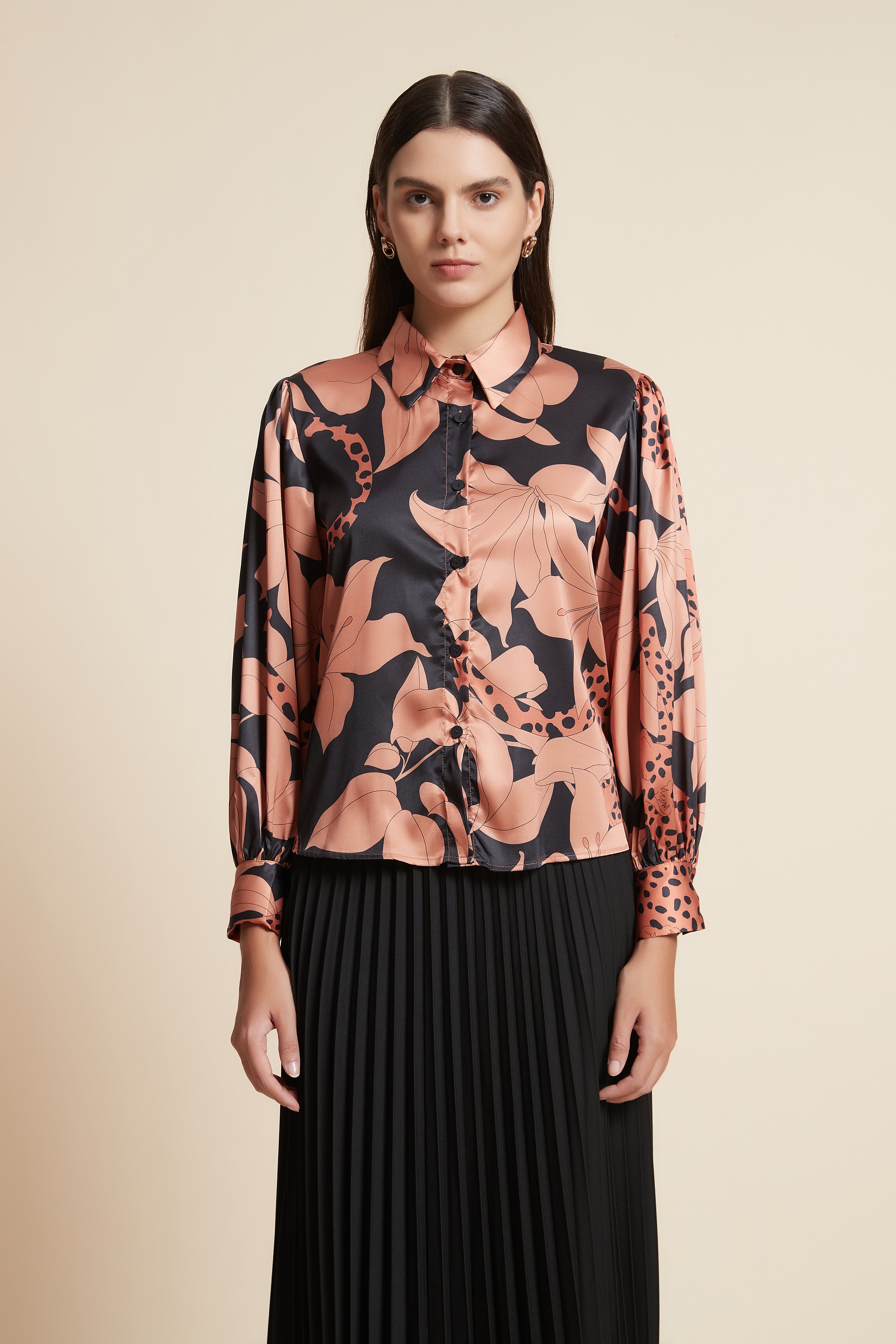 Long Sleeve Printed Shirt
