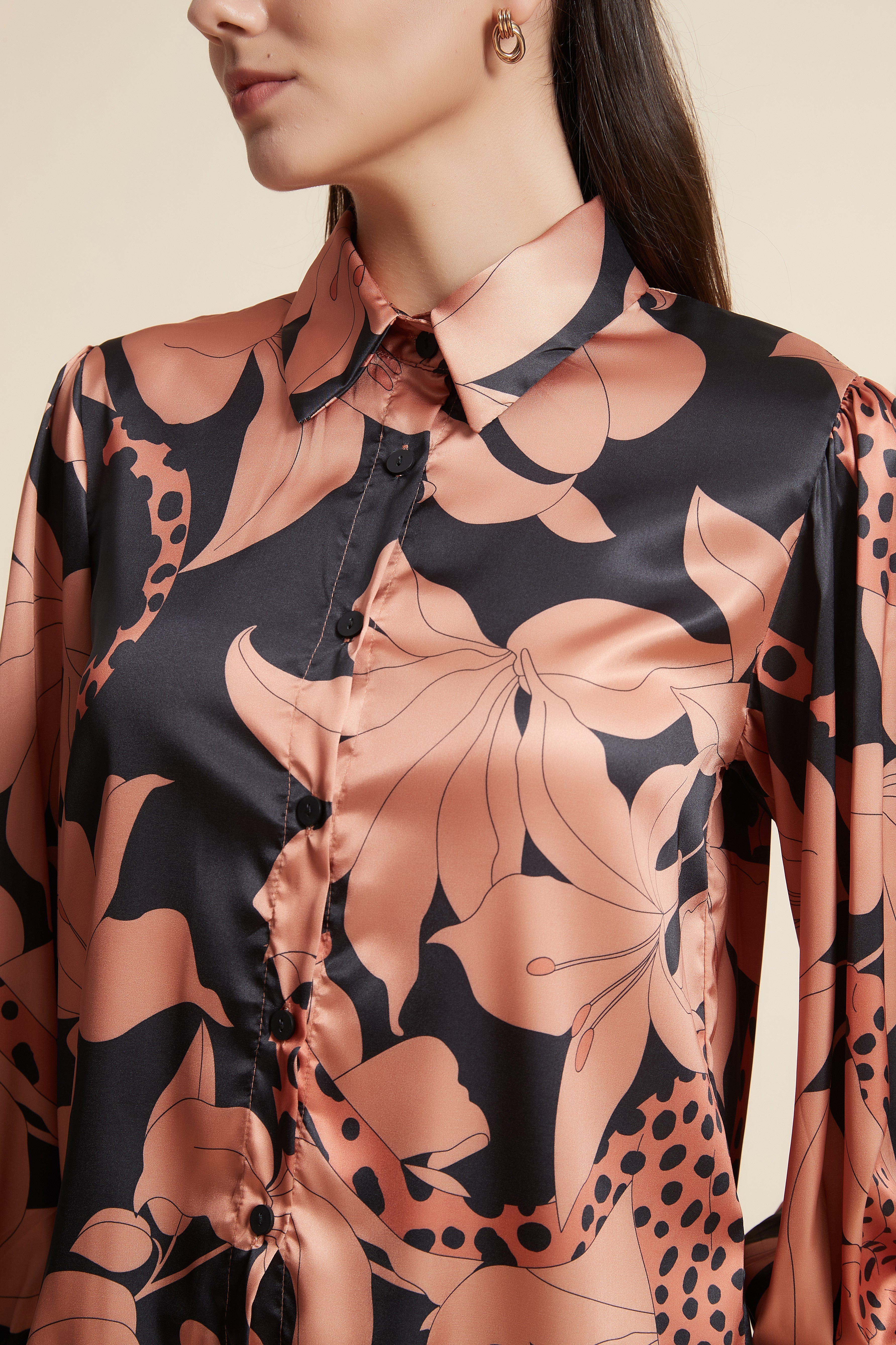 Long Sleeve Printed Shirt