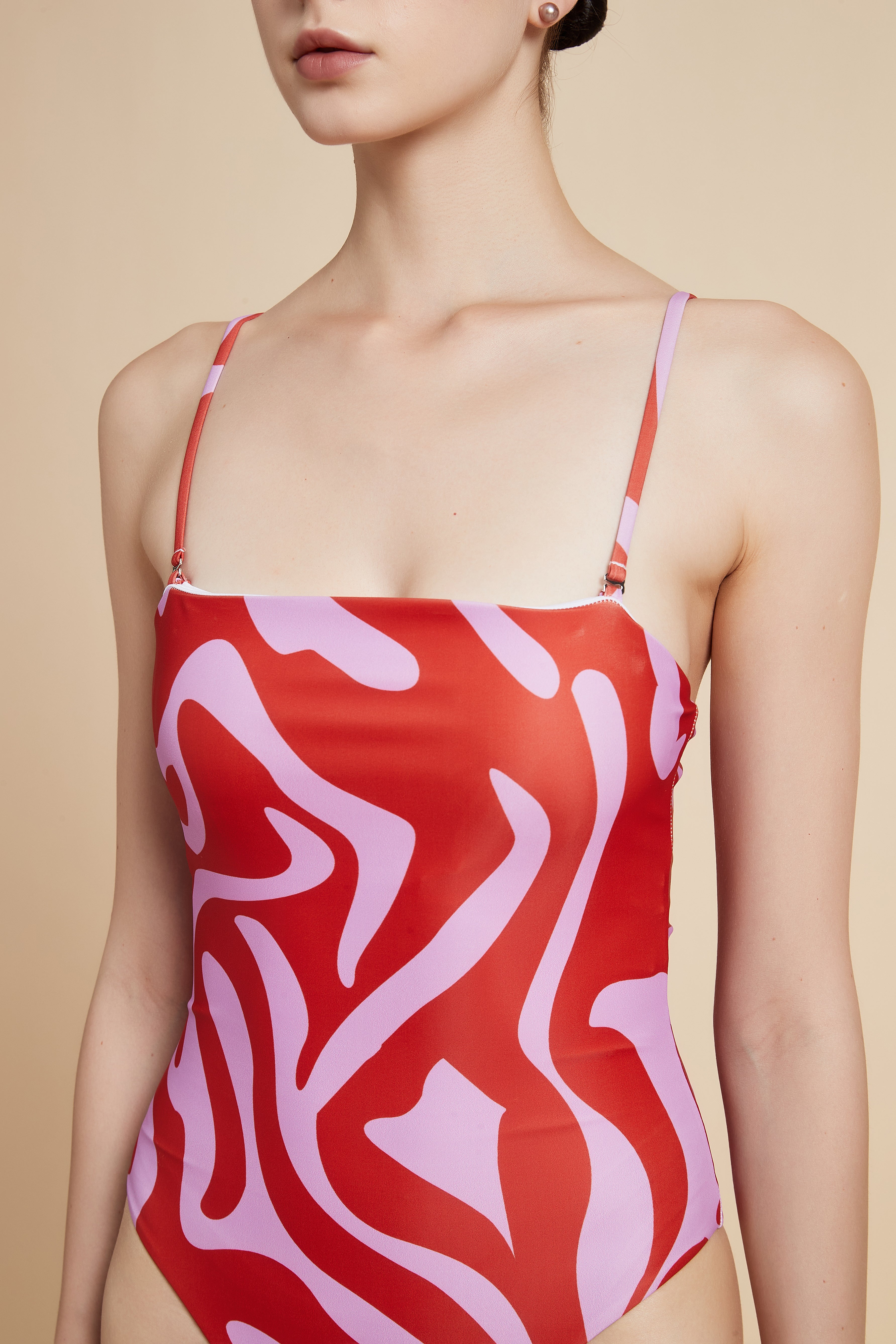 Printed One-Piece Swimsuit