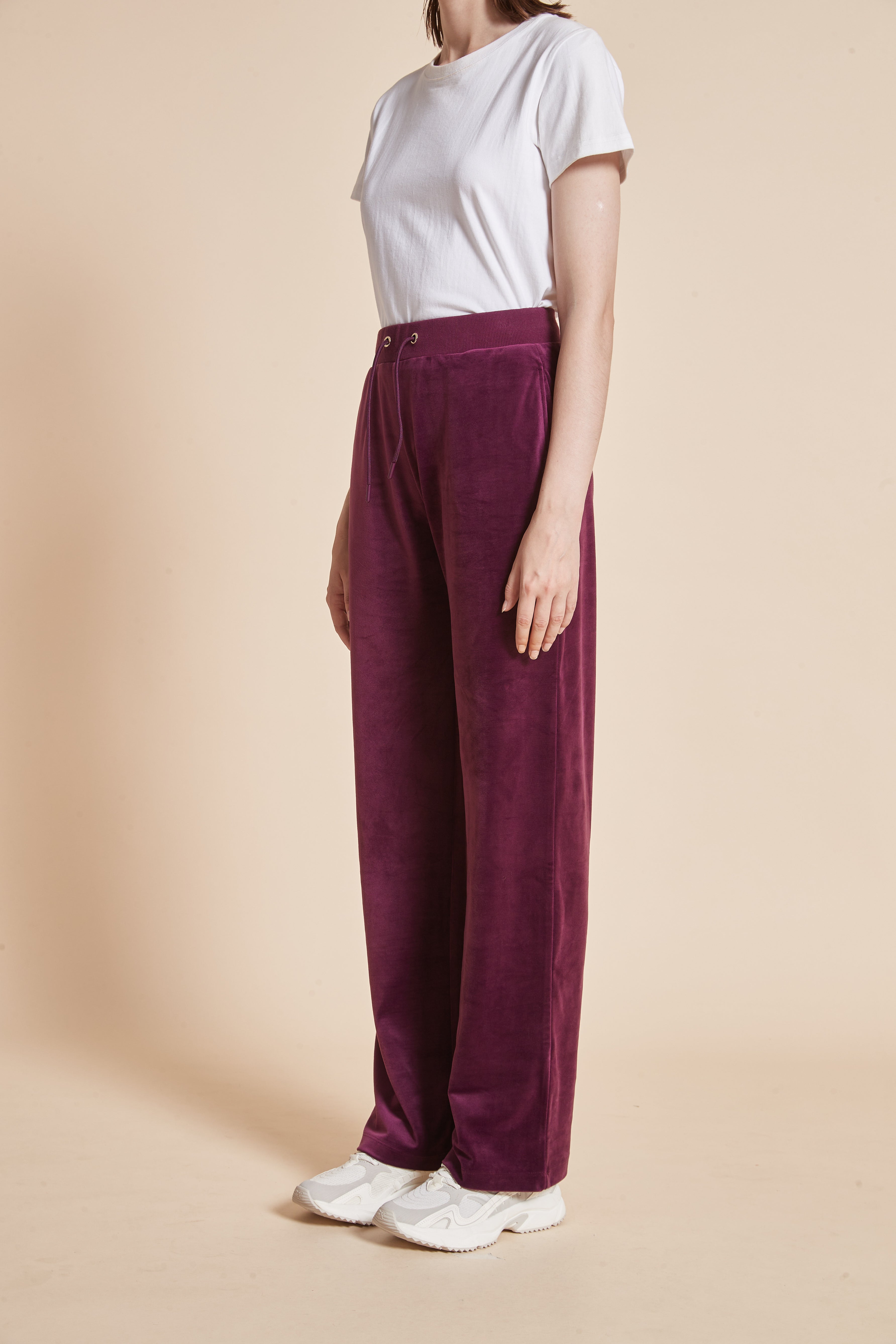 Yola Plain Wide-Leg Pants