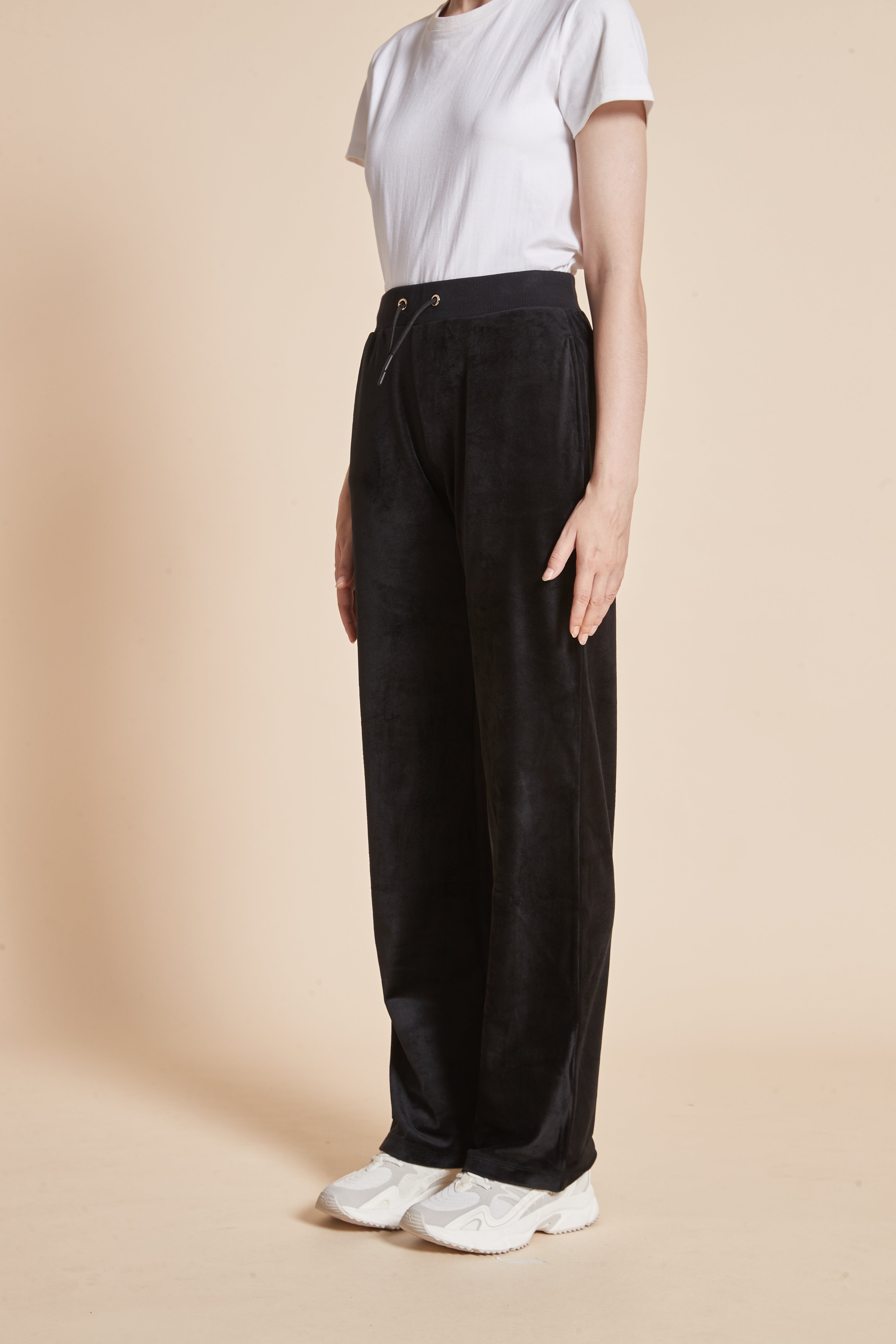 Yola Plain Pants with Tie and Long Legs