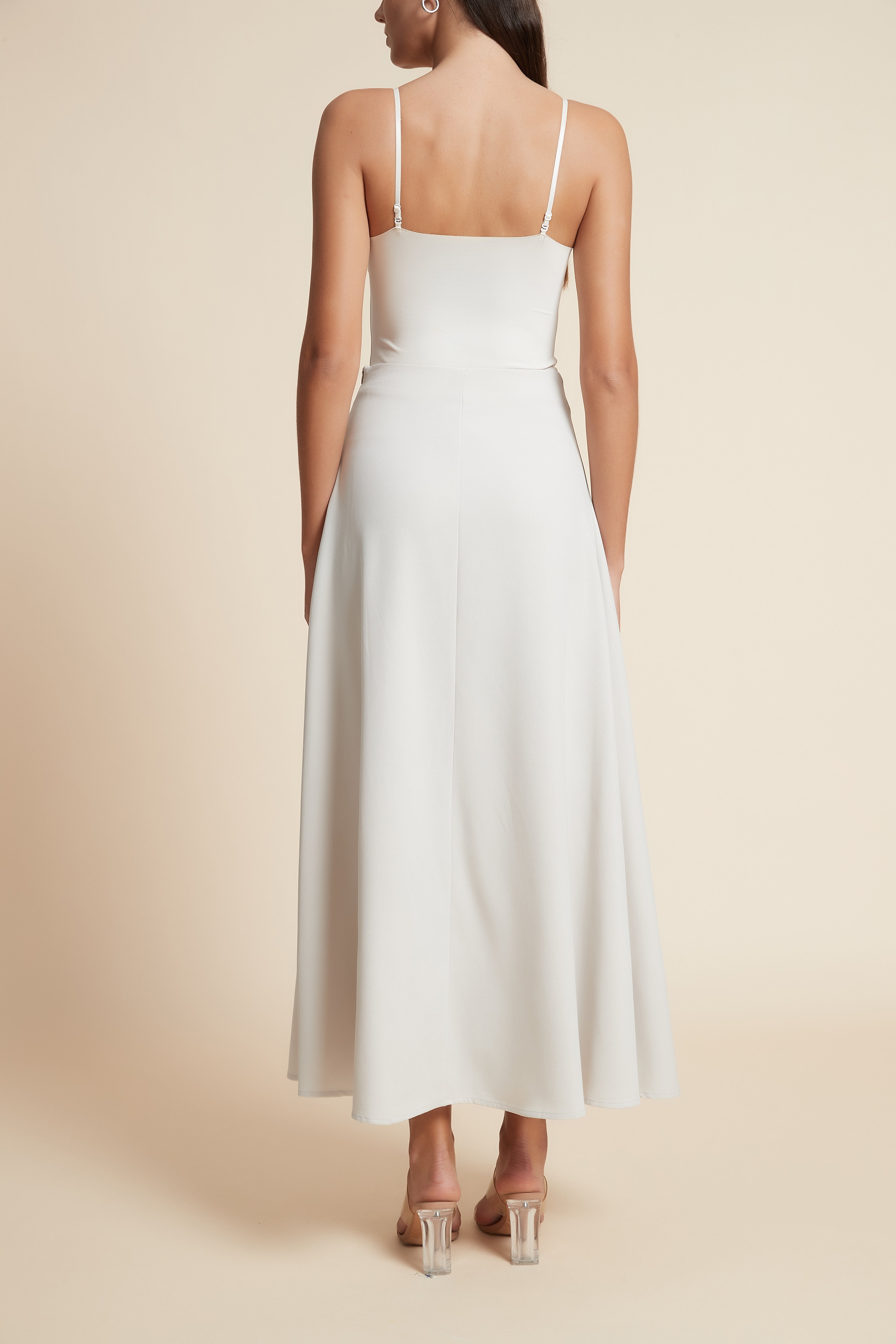 Solid Wide Skirt