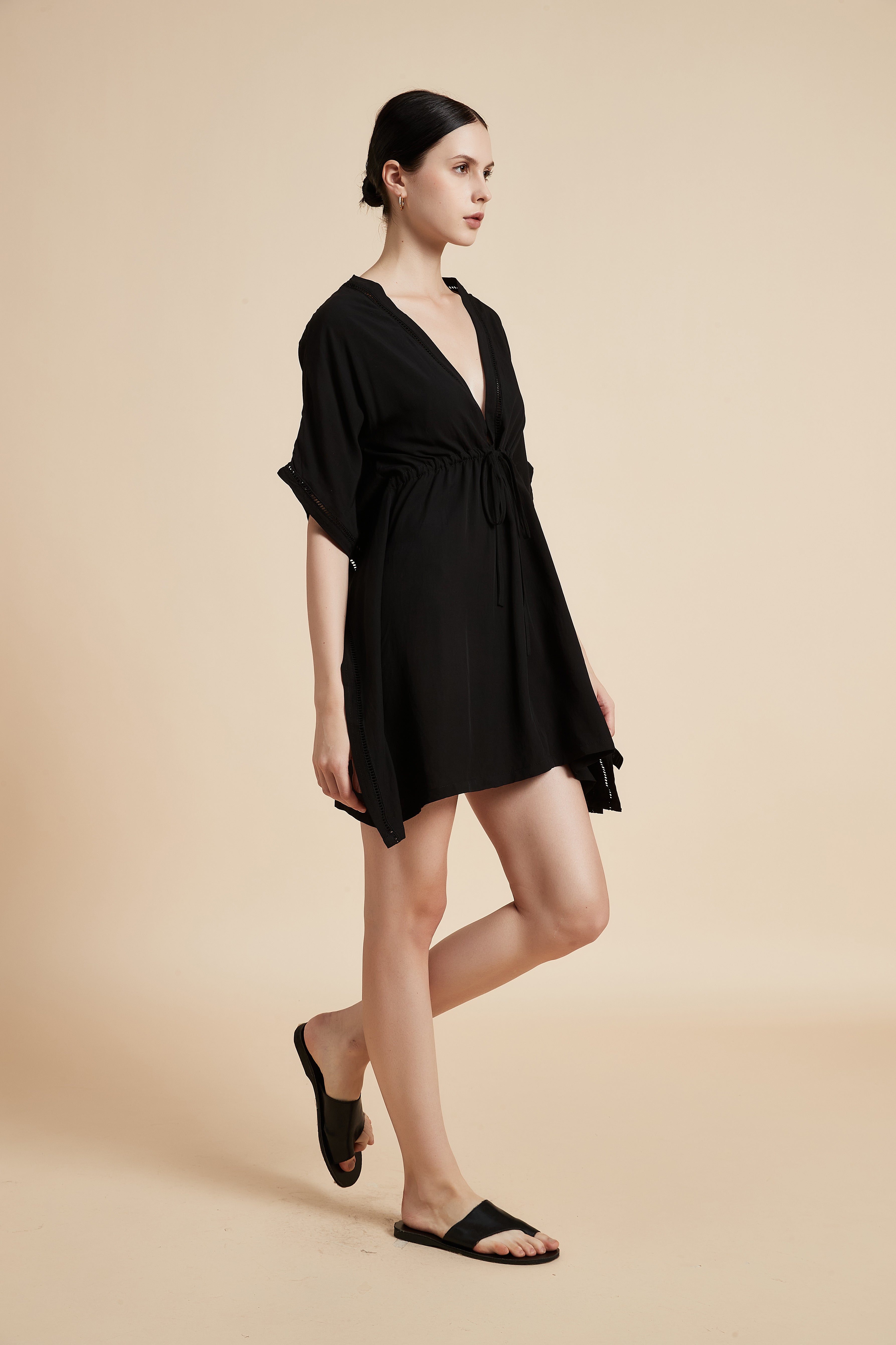 V-Neck Half Sleeve Blouse