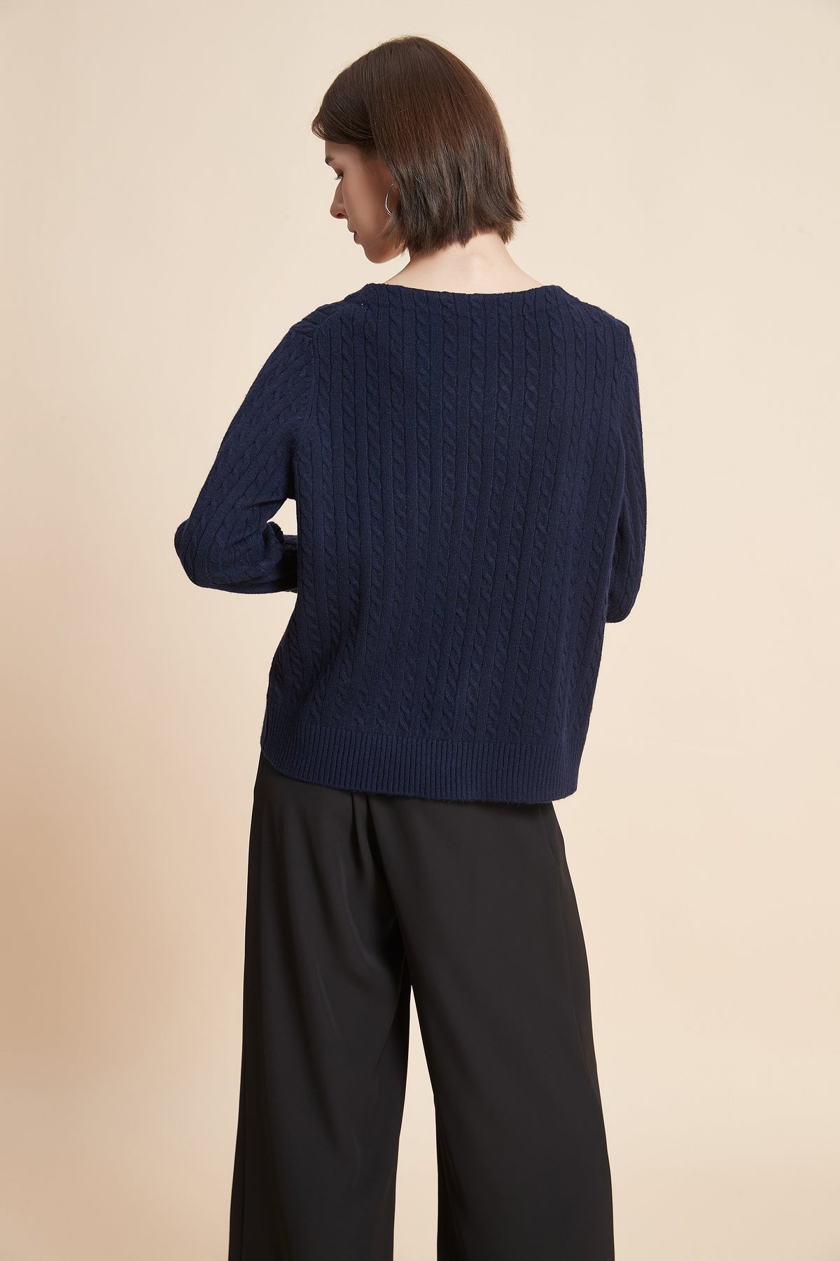Long Sleeve Button-Front Cardigan