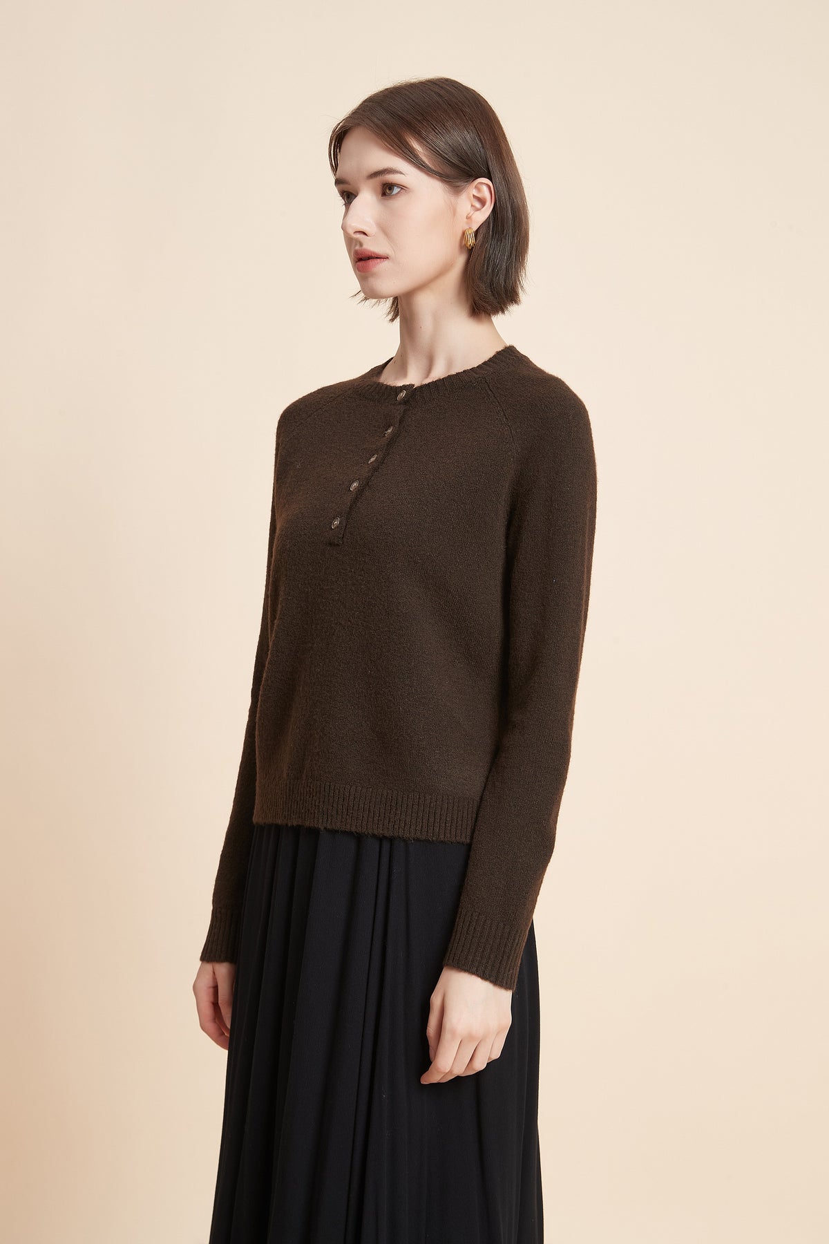 Cropped Long Sleeve Top