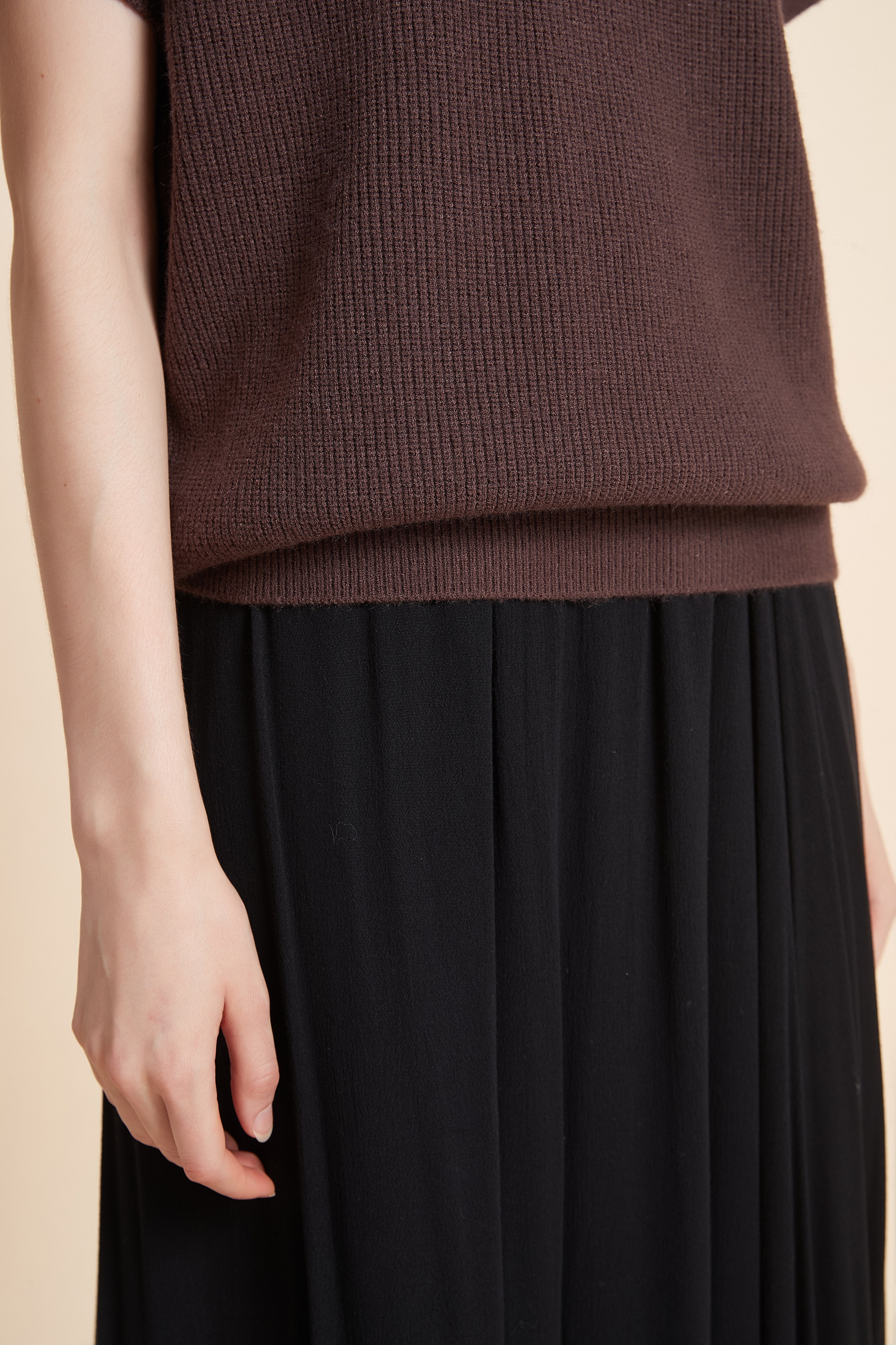 Short Sleeve High Neck Top