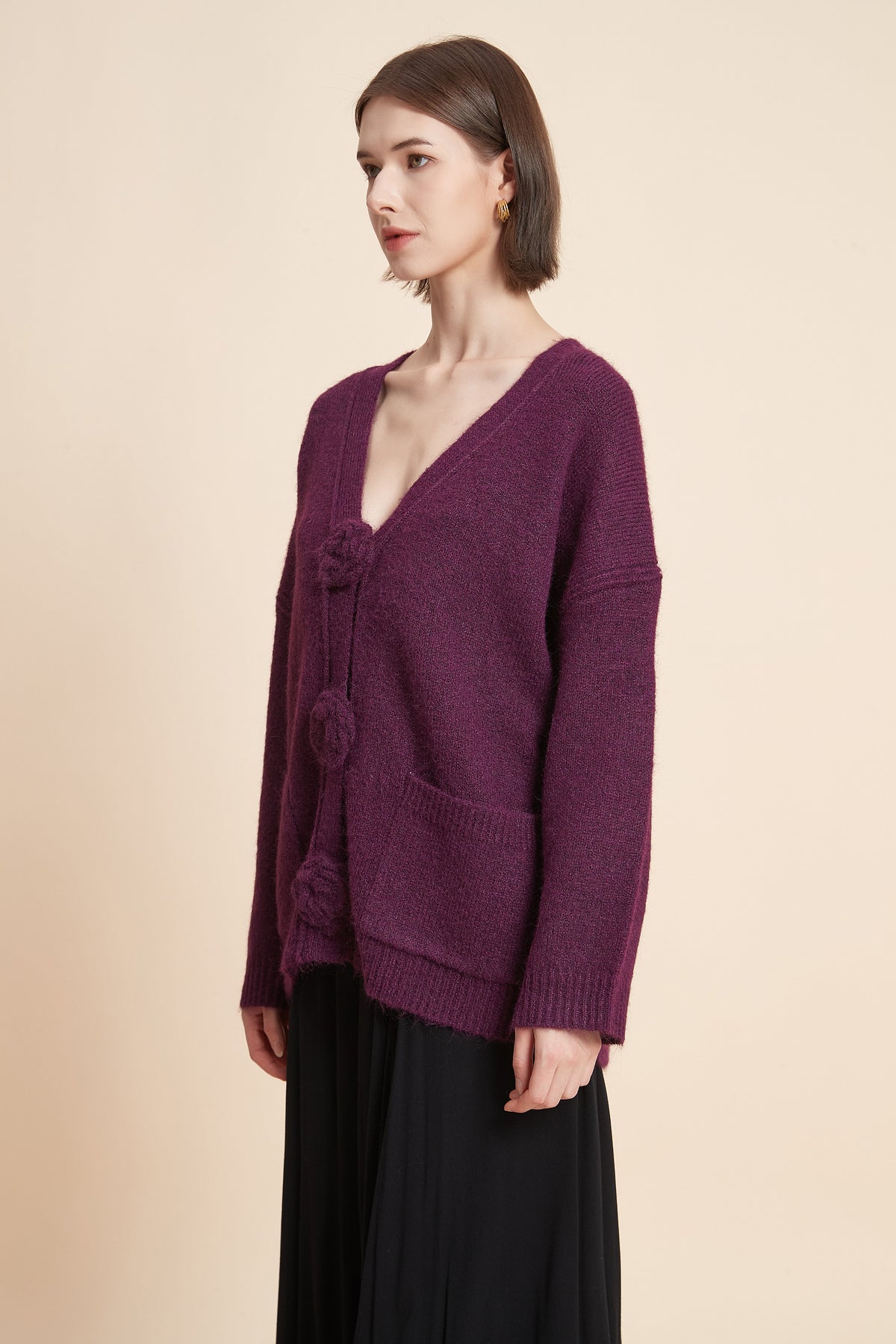 Long Sleeve V-Neck Top