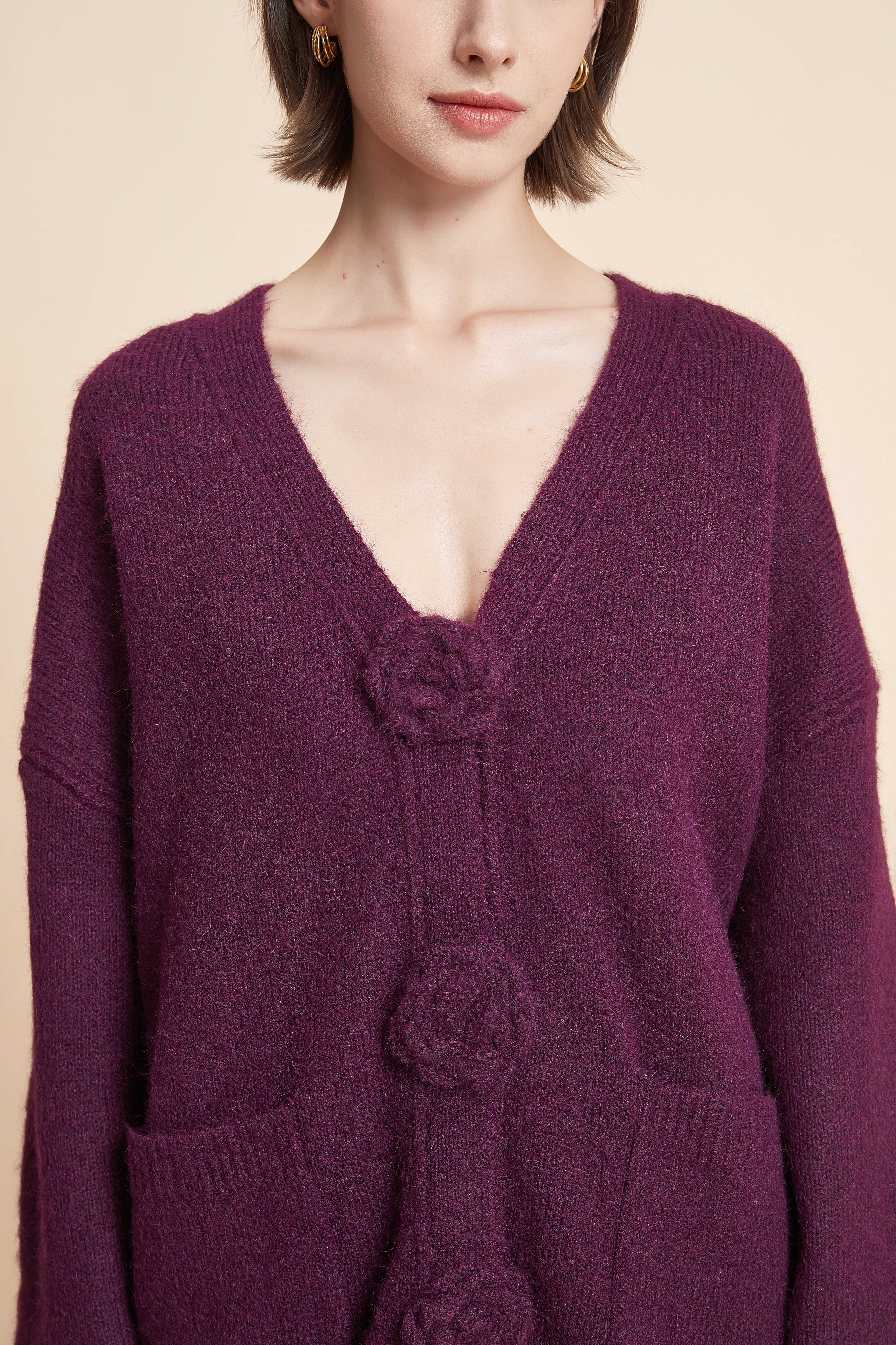 Long Sleeve V-Neck Top
