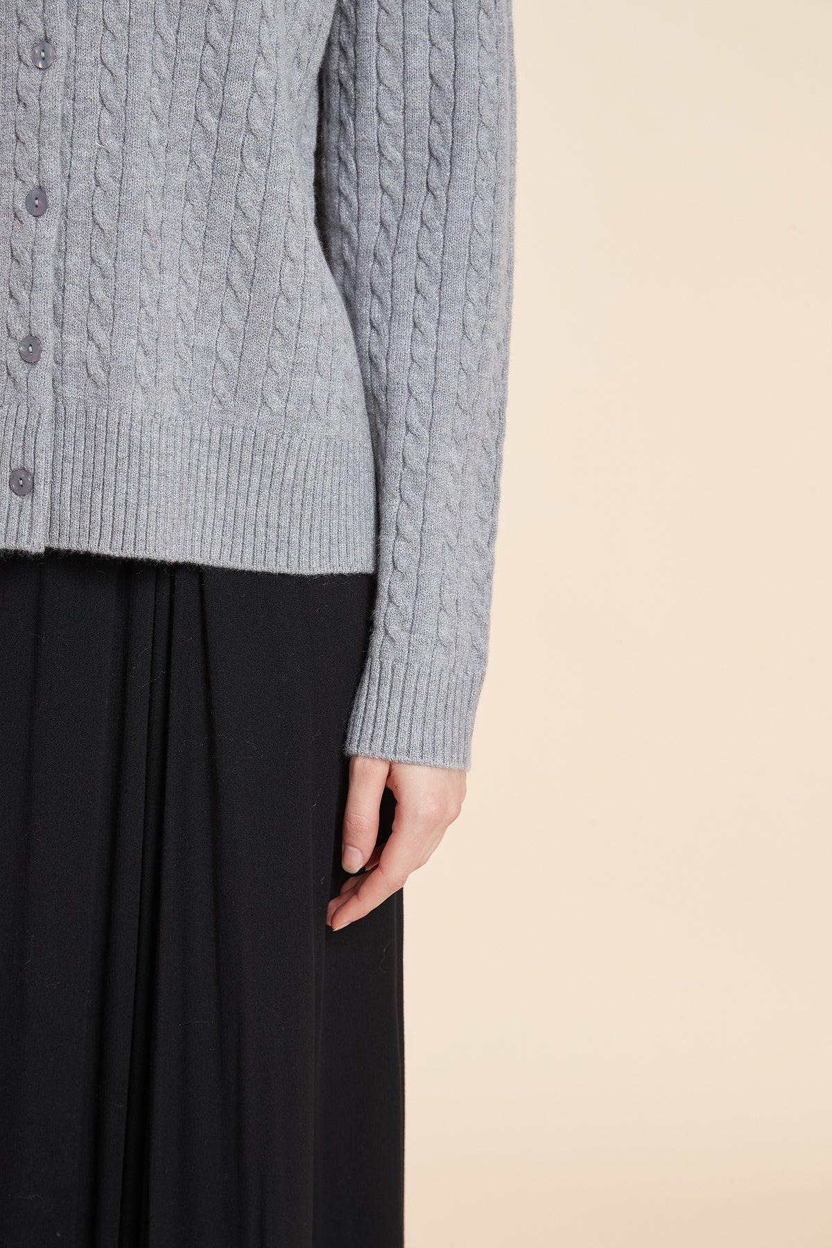 Long Sleeve Button-Front Cardigan