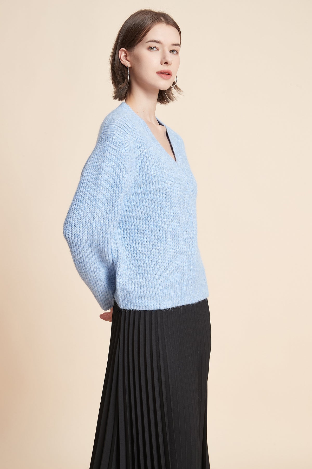 Long Sleeve V-Neck Top