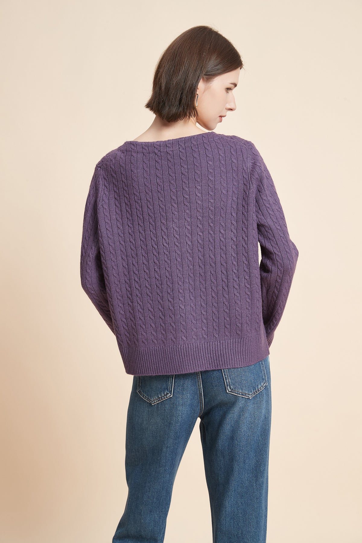 Long Sleeve Button-Front Cardigan
