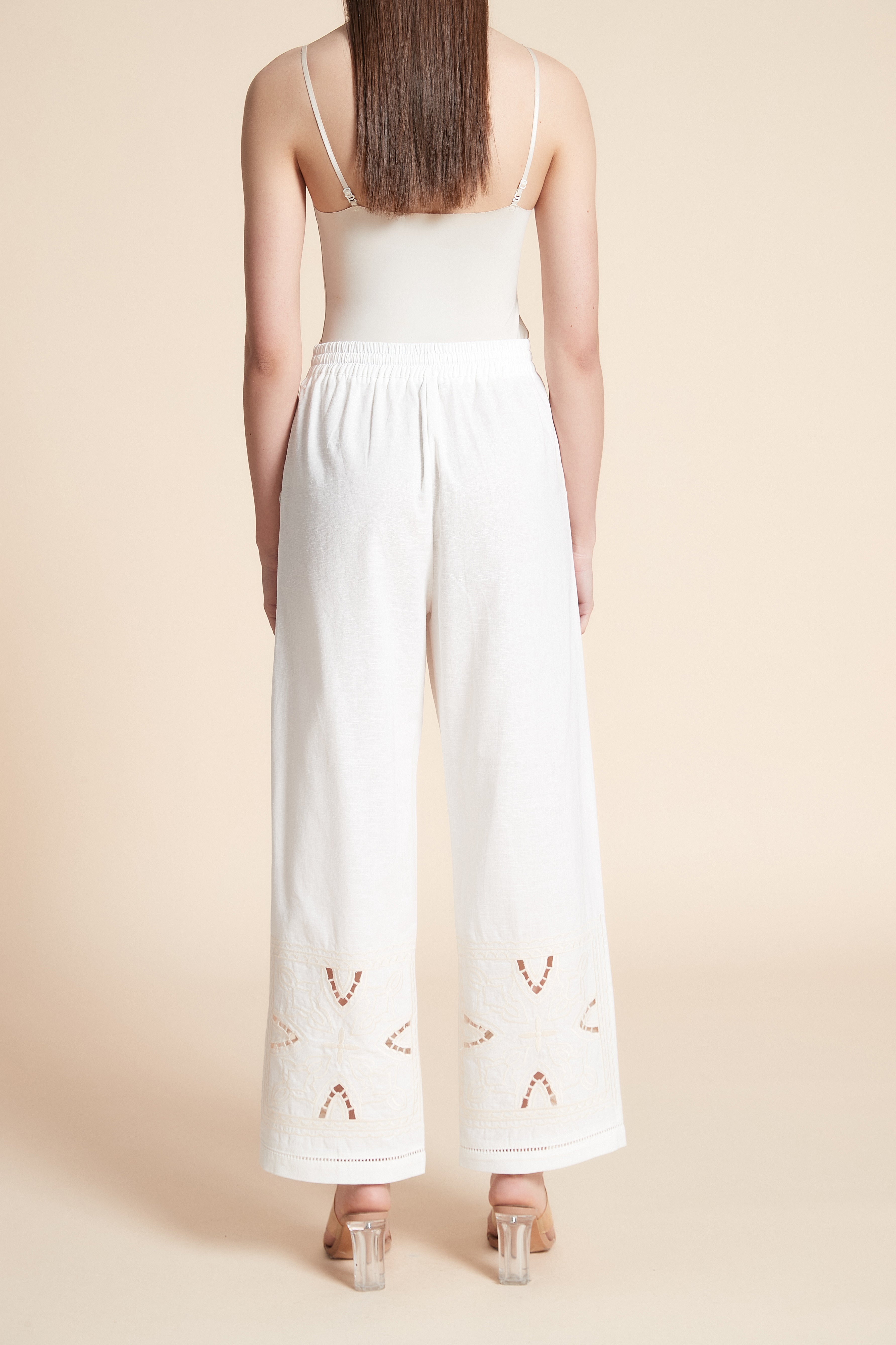 Wide Plain Long Pants