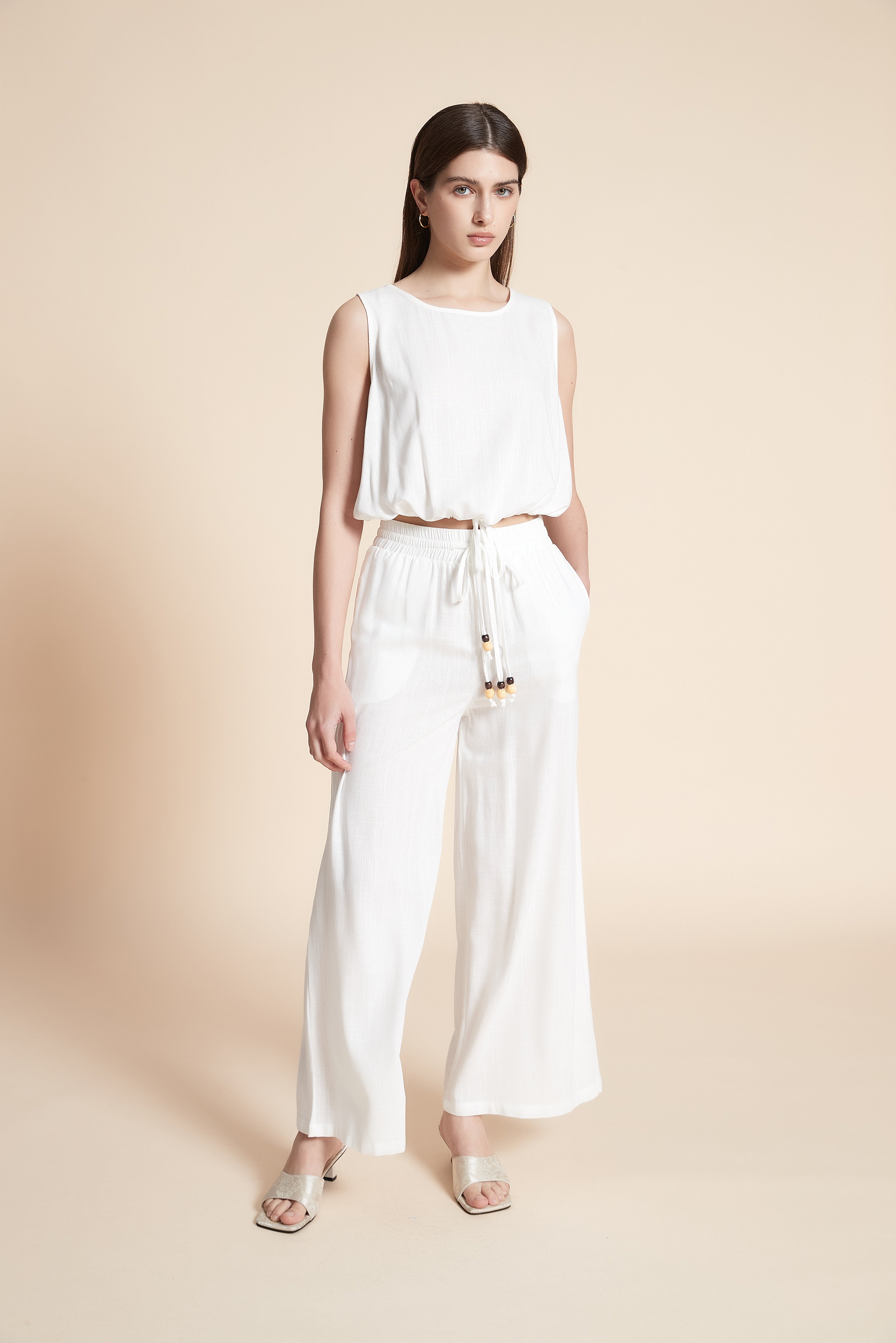 Solid Sleeveless Blouse