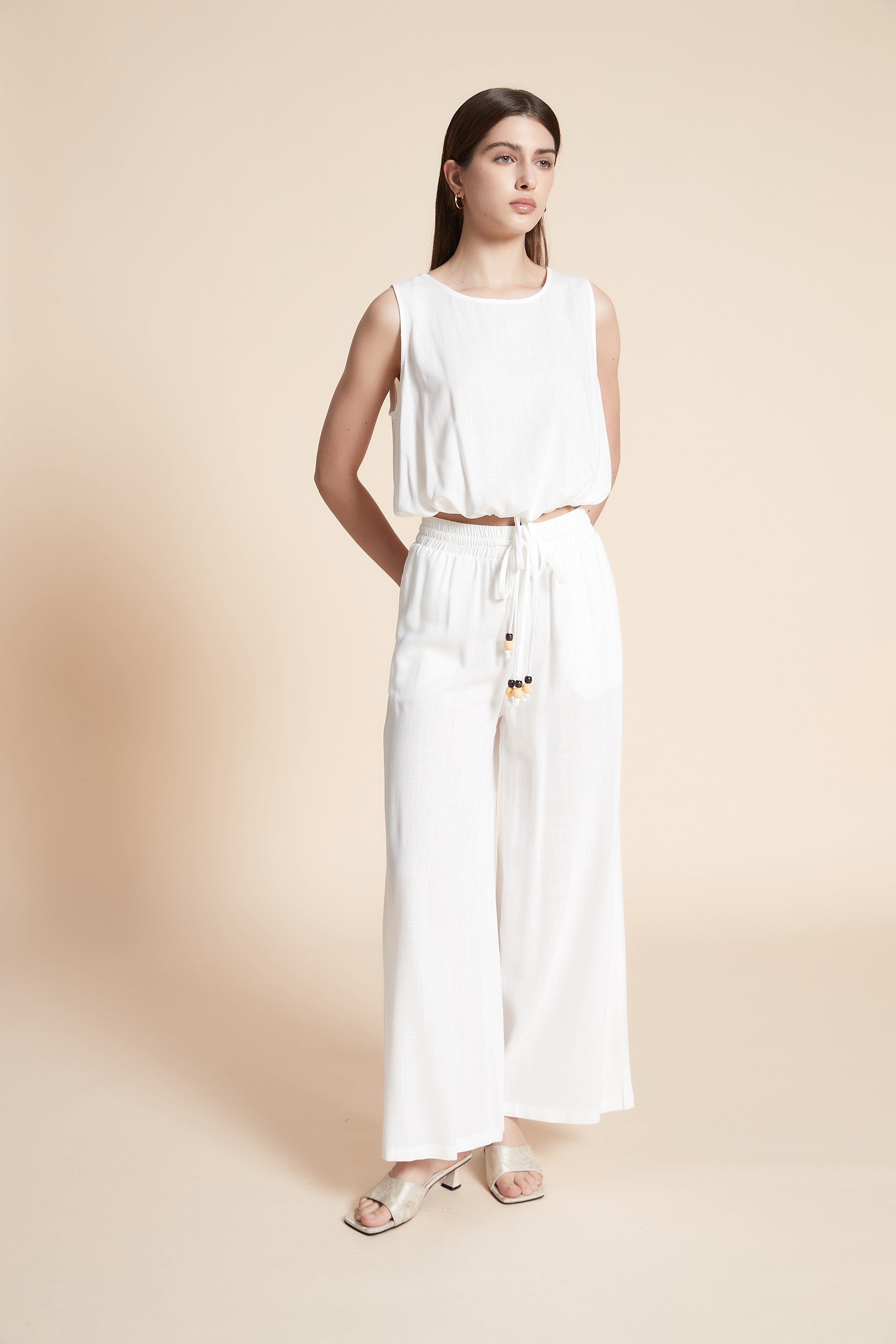 Solid Sleeveless Blouse
